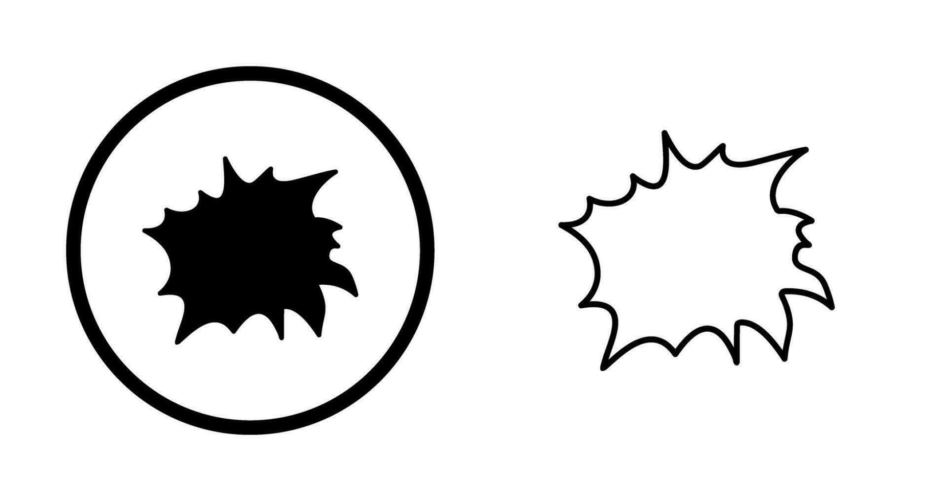 Unique Explosion Vector Icon