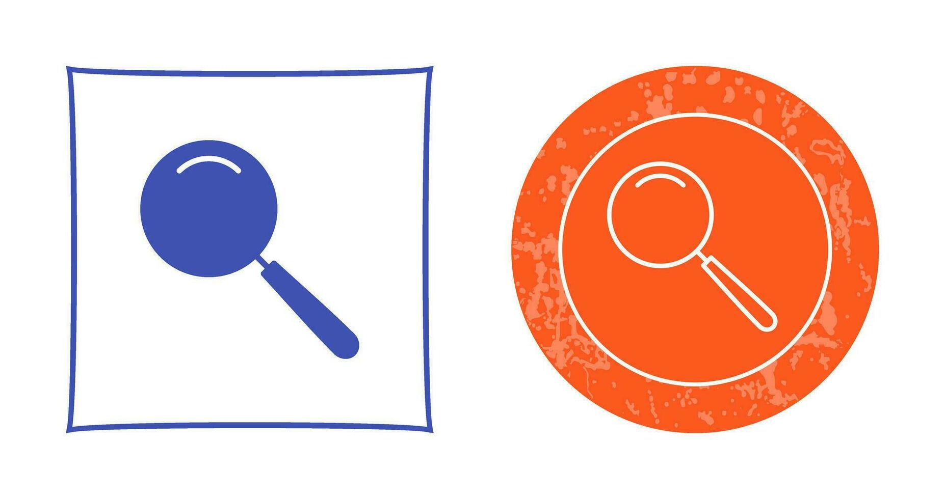 Unique Magnifier Vector Icon