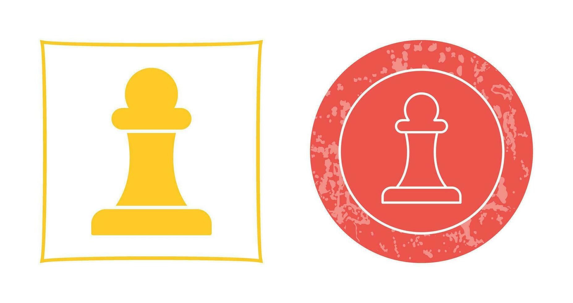 Unique Pawn Vector Icon