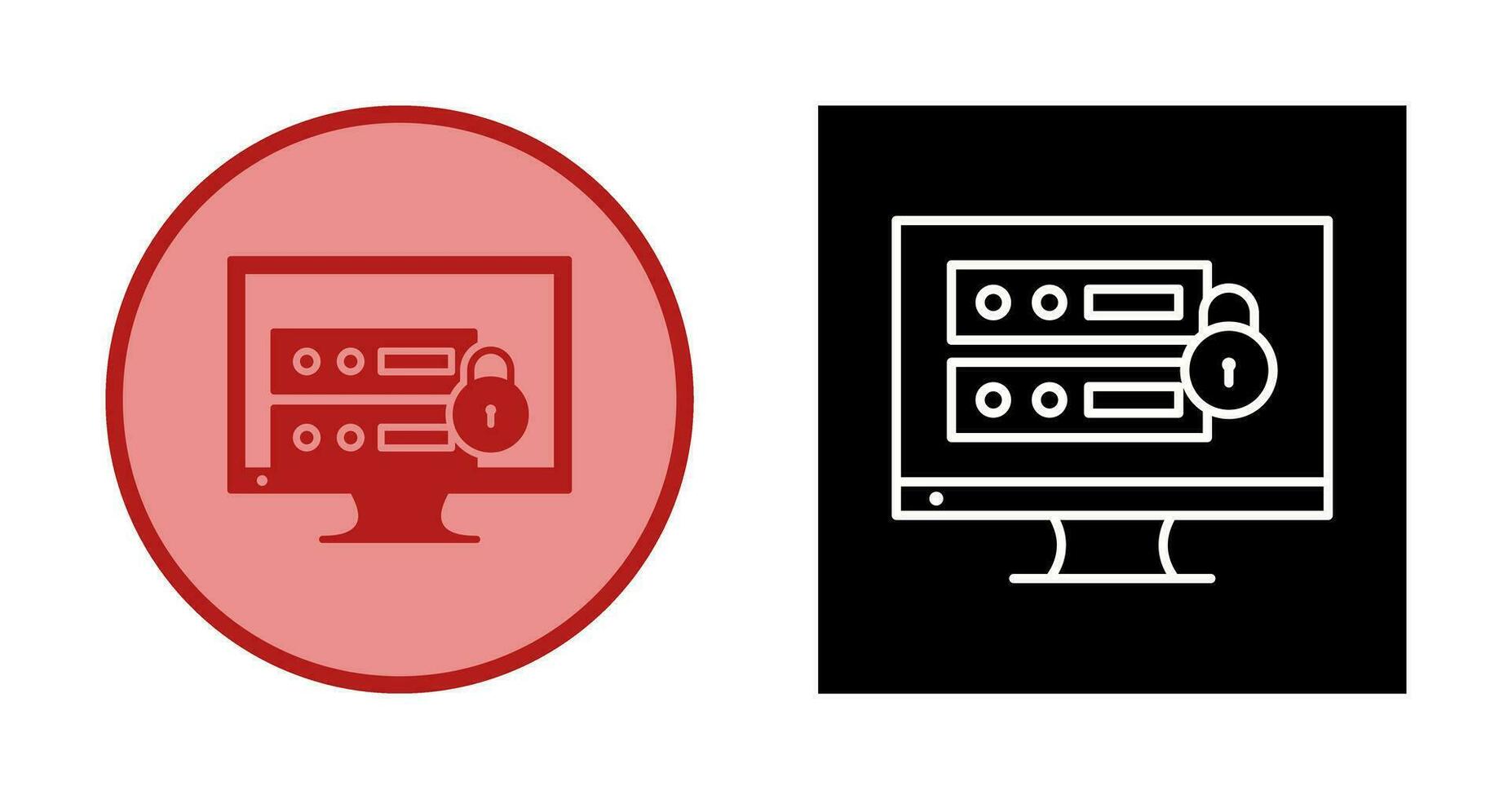 icono de vector de seguridad de datos único