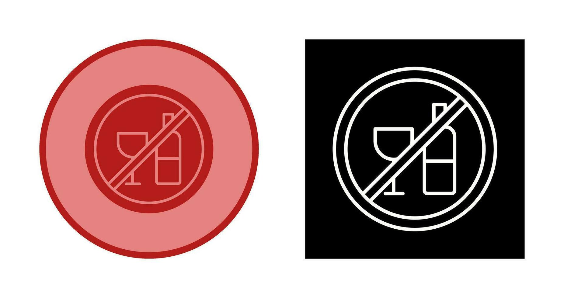 No Drinking Vector Icon