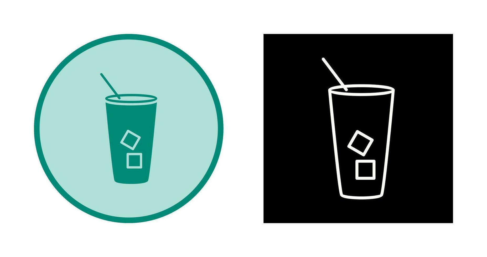 Iced Coffee Vector Icon