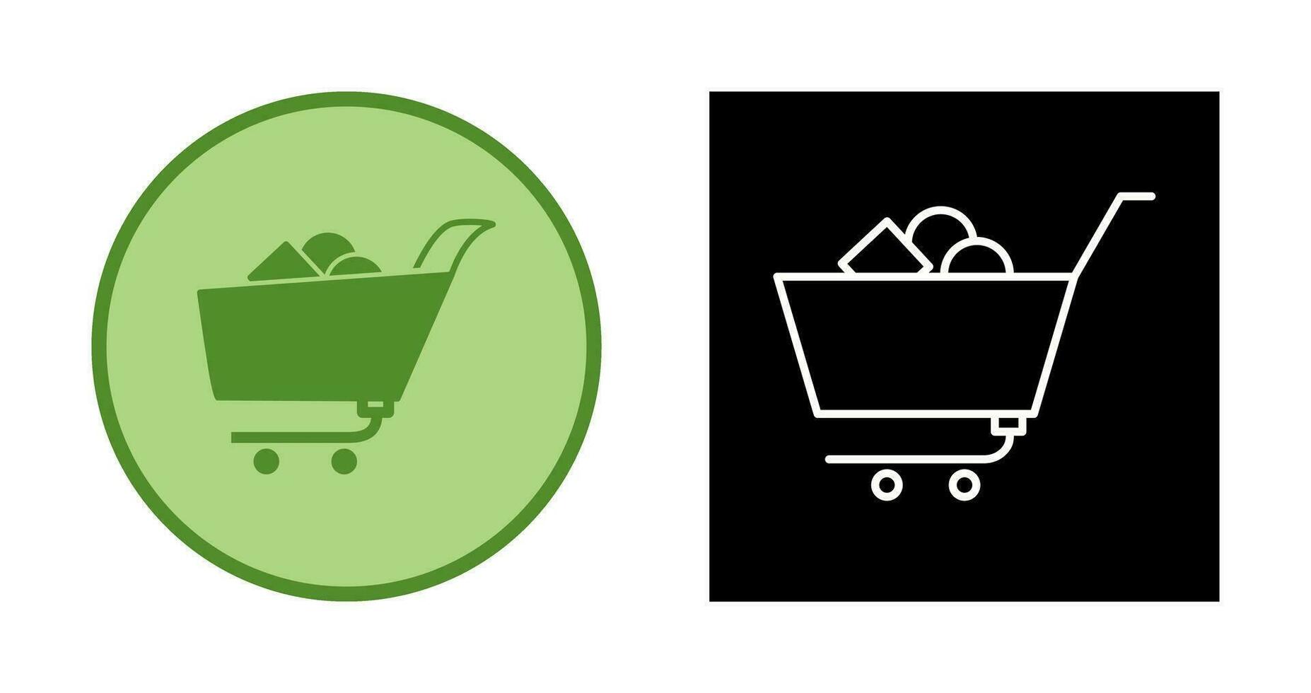 Unique Shopping Cart II Vector Icon