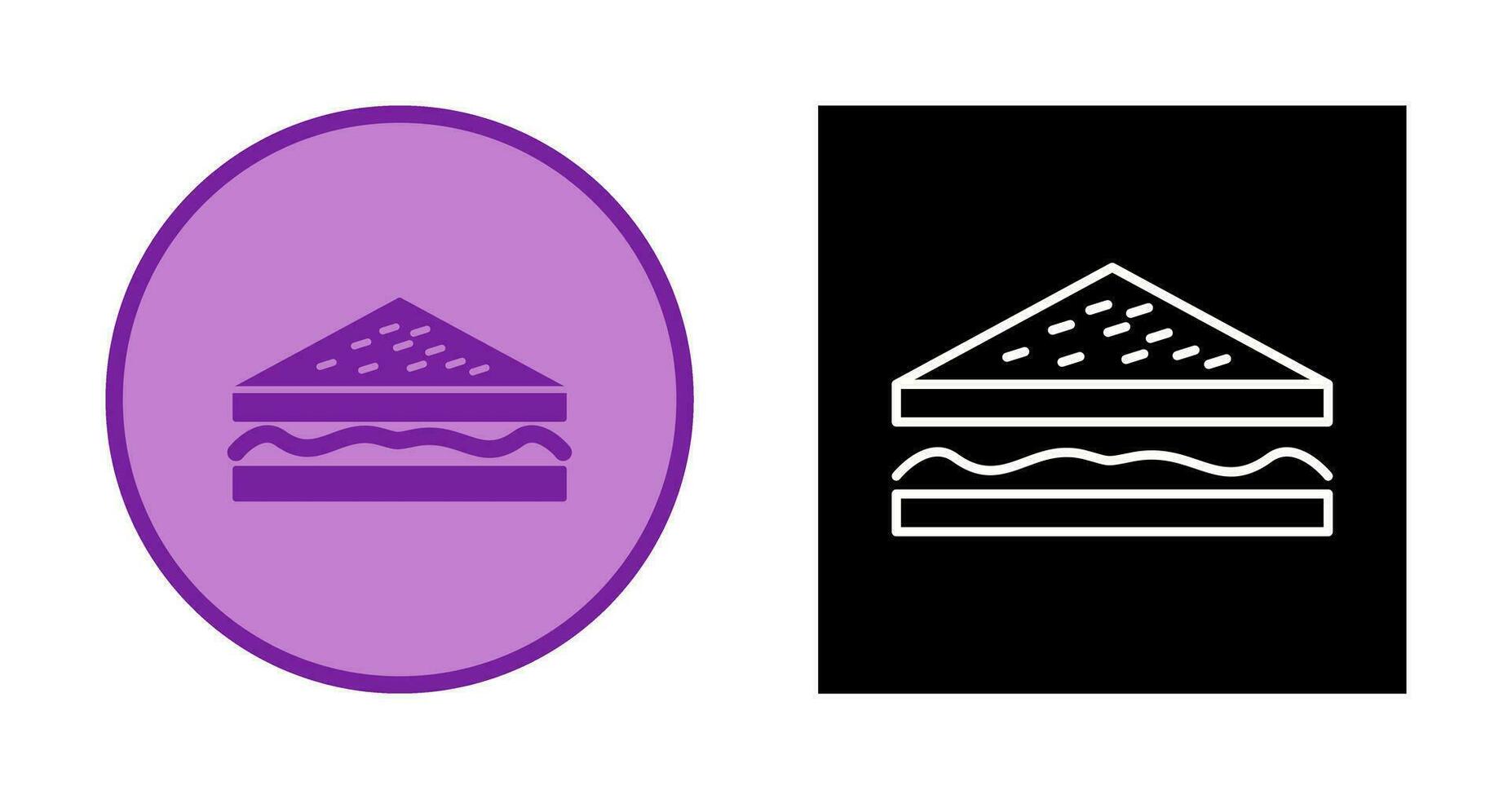 Unique Sandwich Vector Icon