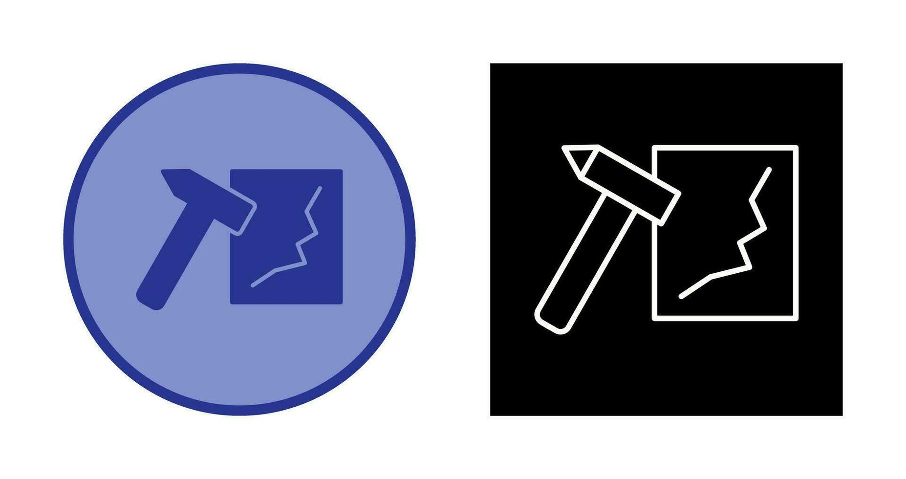 Unique Break Glass Vector Icon