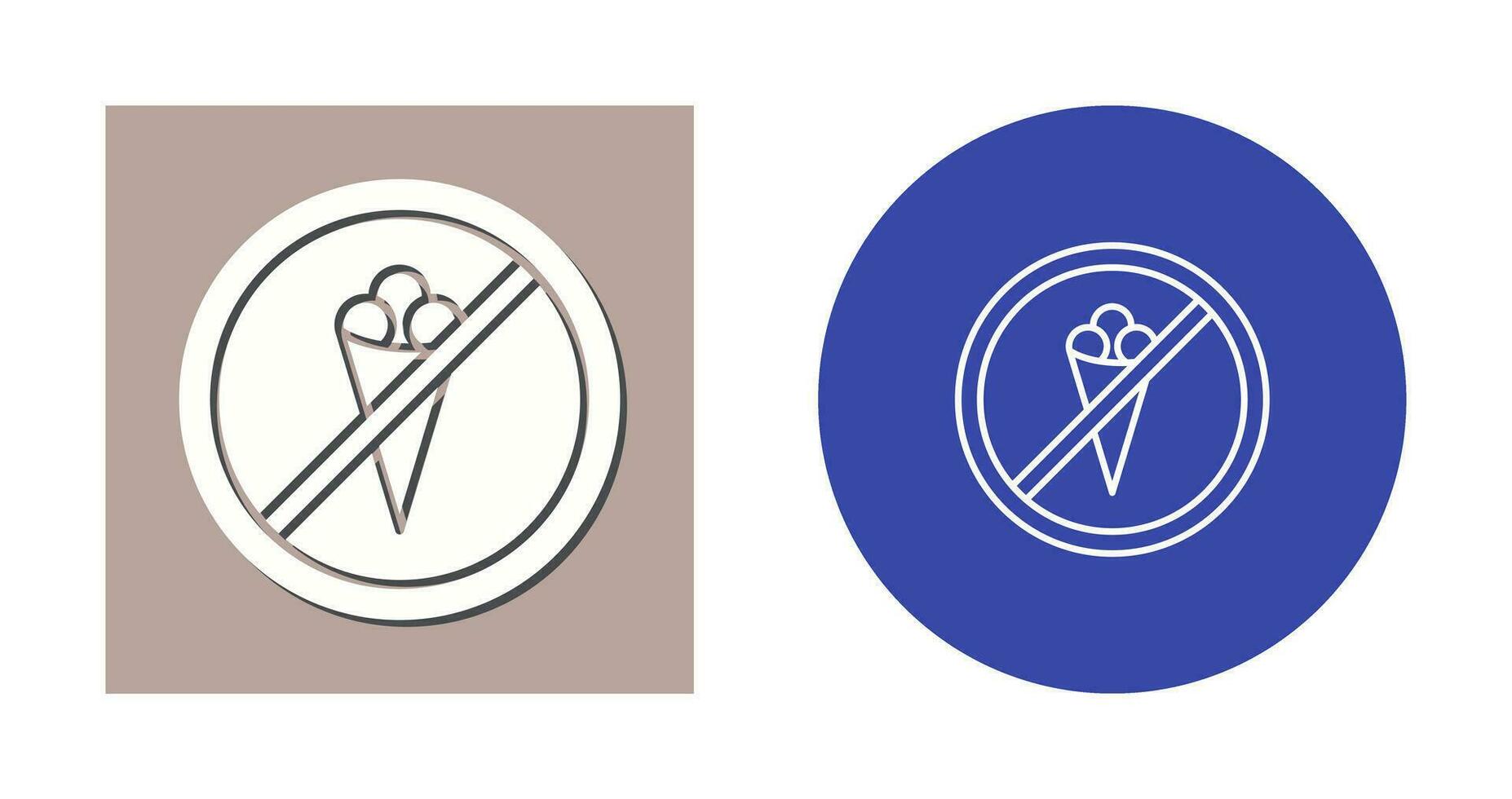 No Icecream Vector Icon