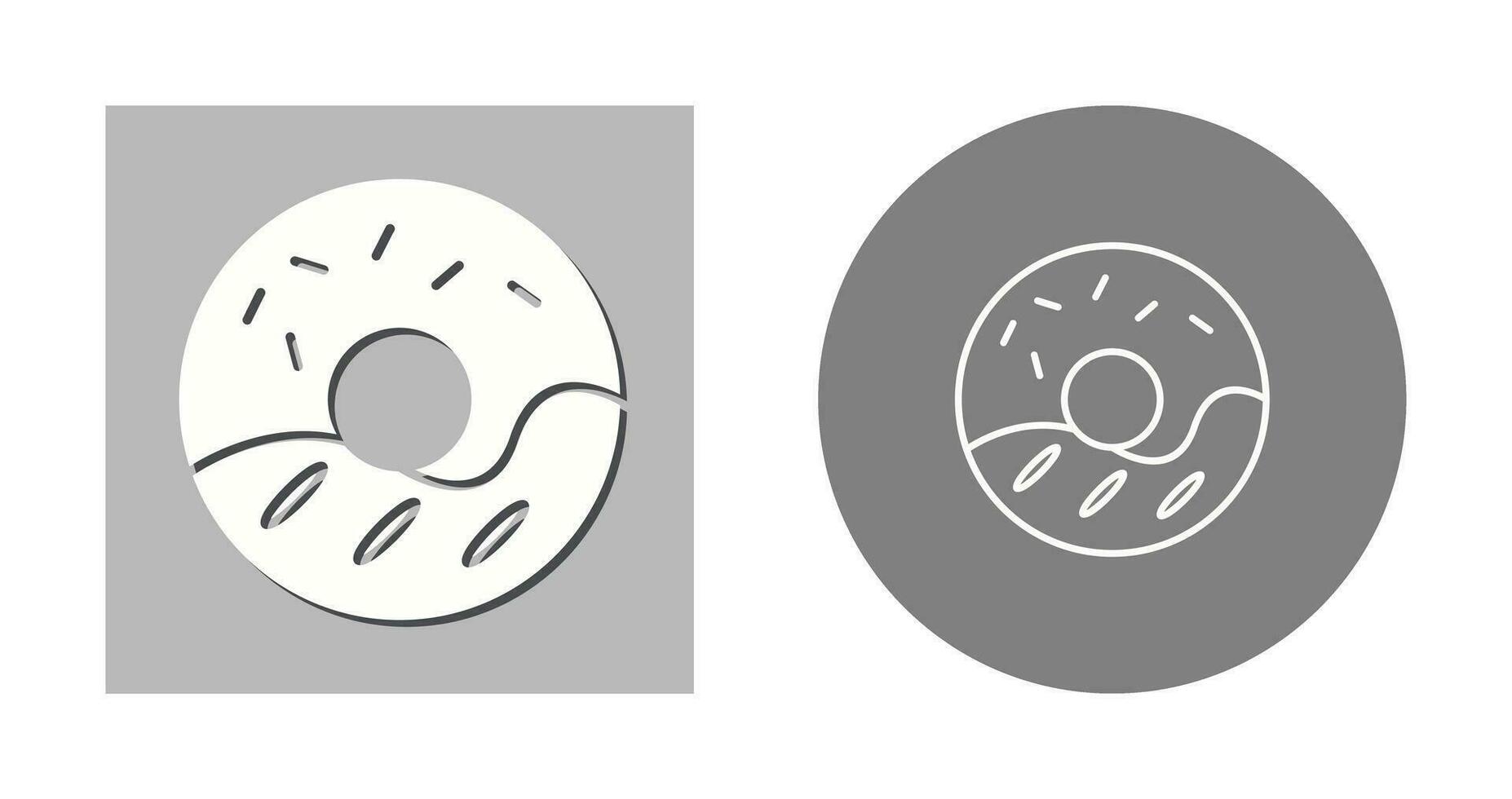 Cream Doughnut Vector Icon