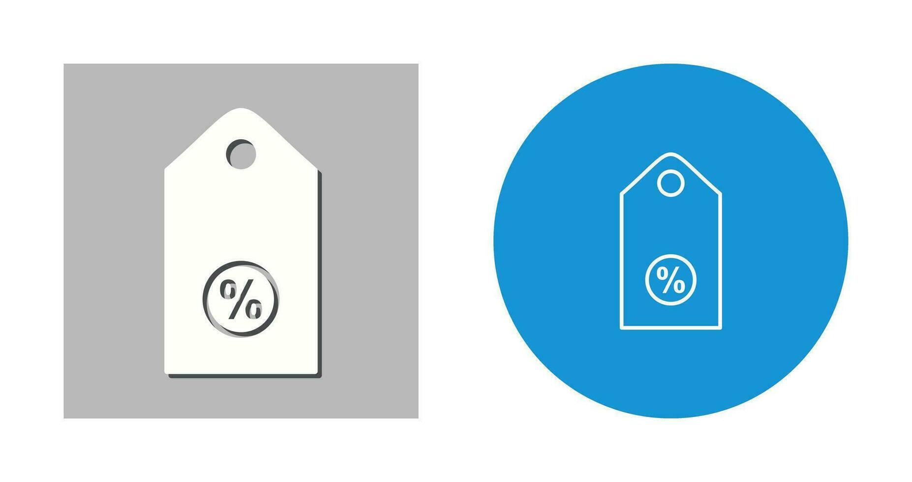 Unique Discount Tag II Vector Icon