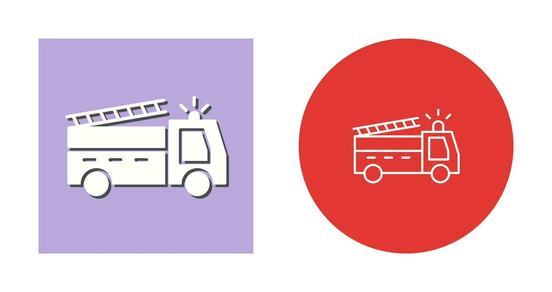 Unique Fire Truck Vector Icon