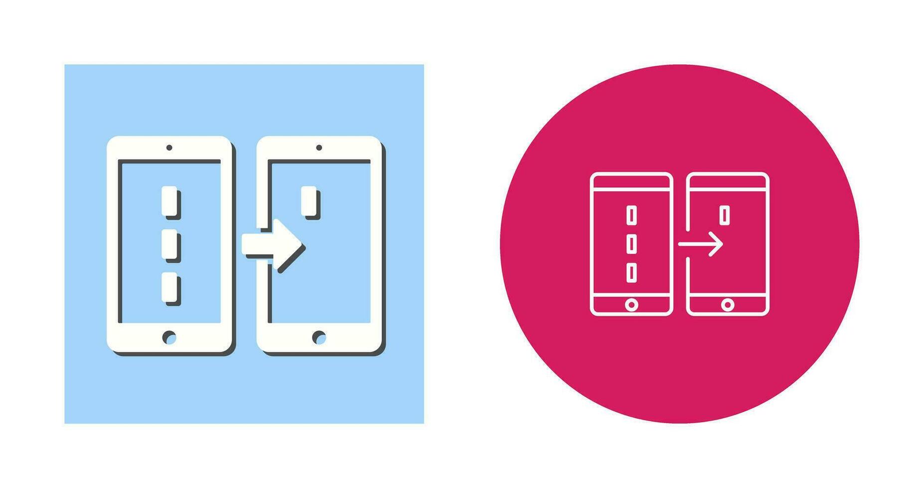 Unique Data Transfer Vector Icon
