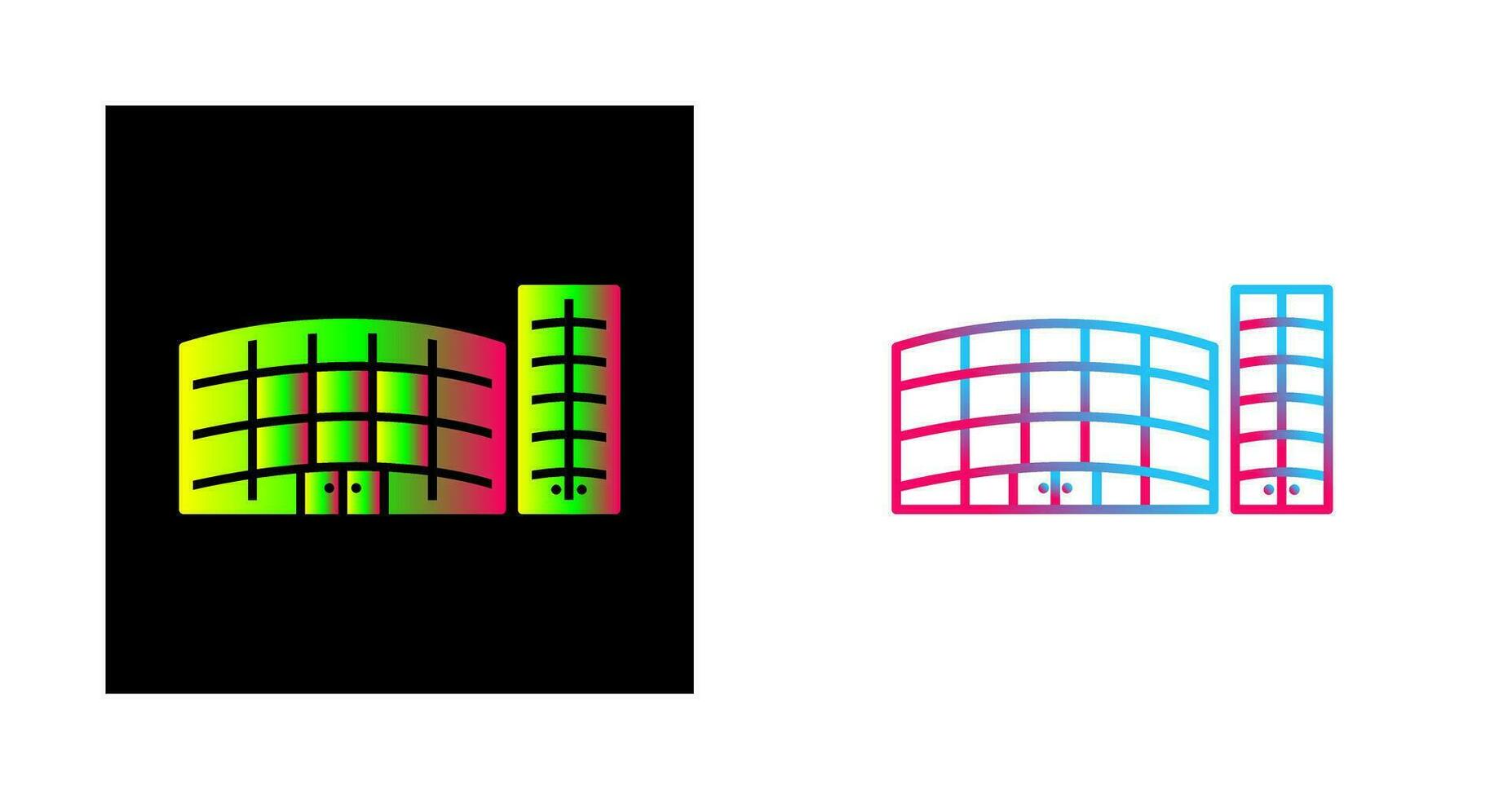 Unique Shopping Mall Vector Icon