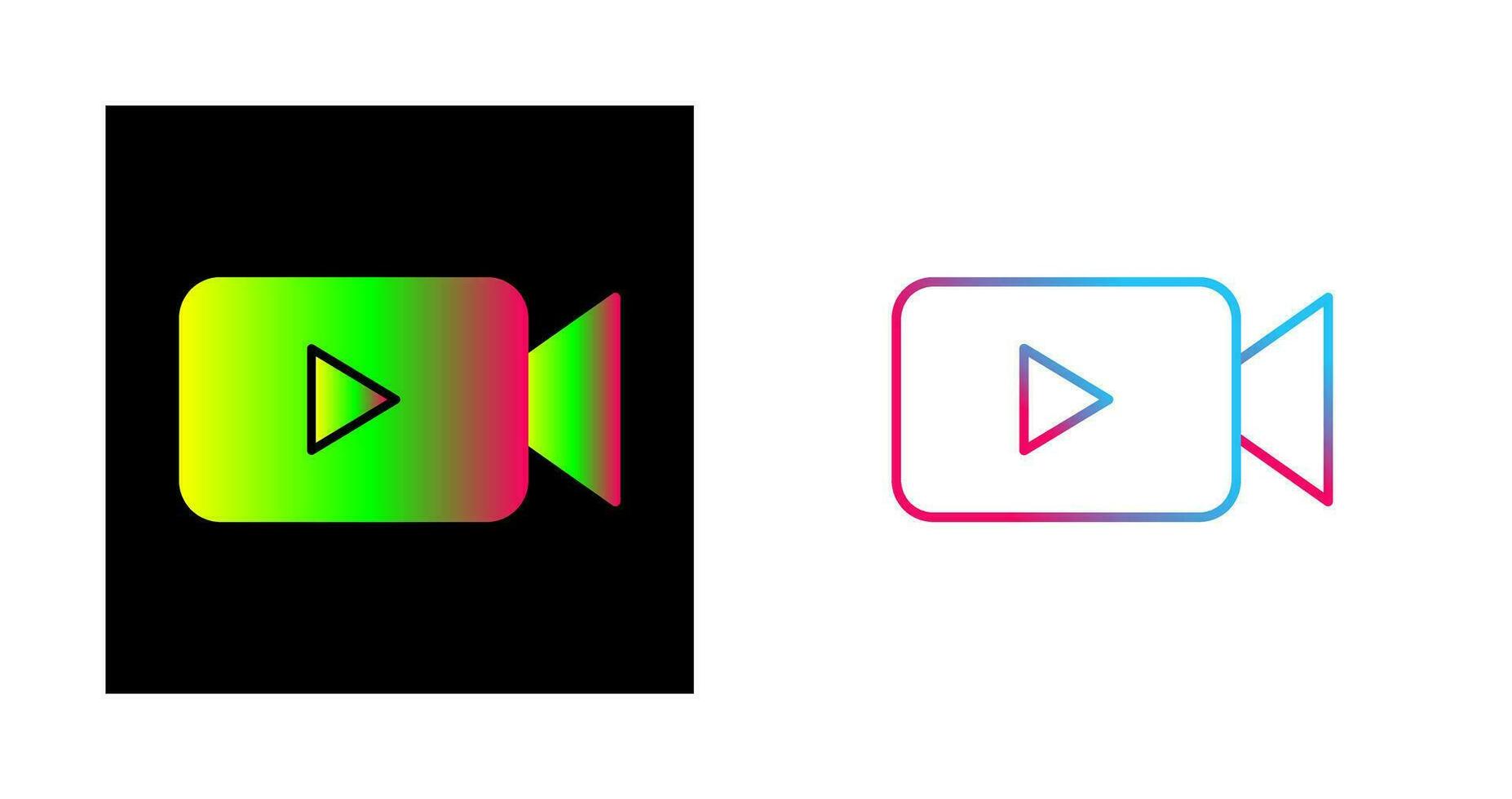 Unique Video Vector Icon