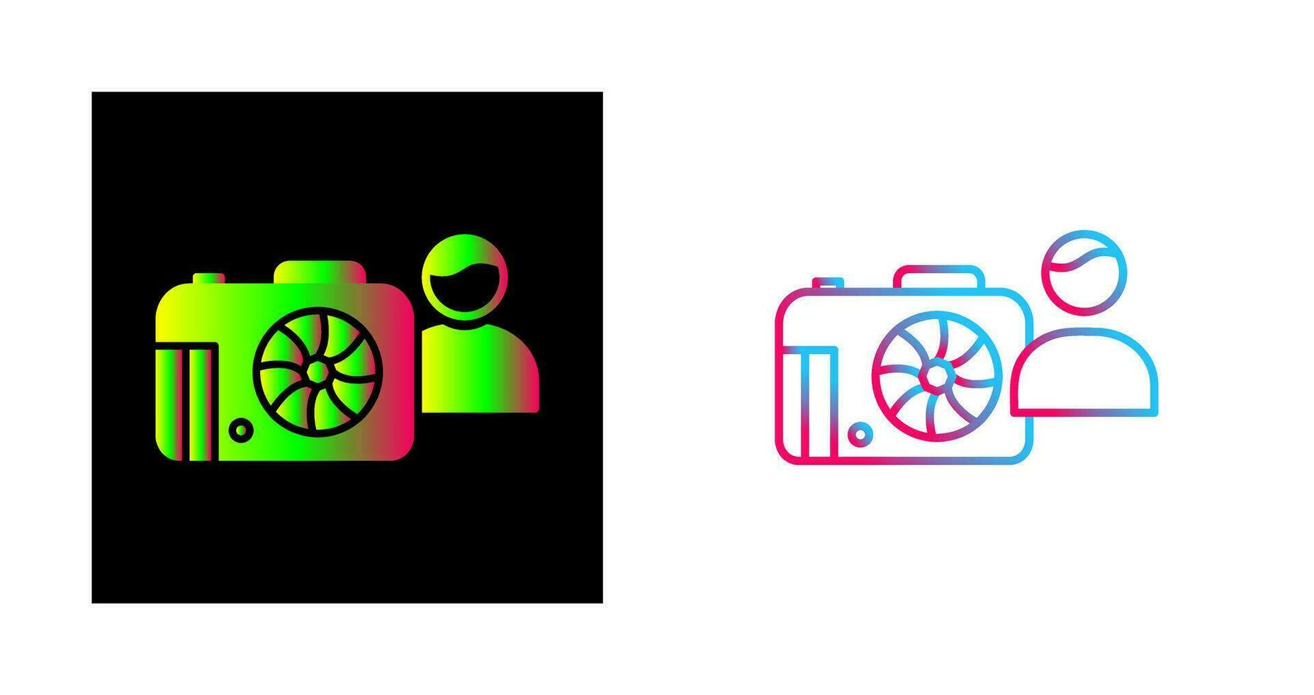 Unique Photographer Vector Icon