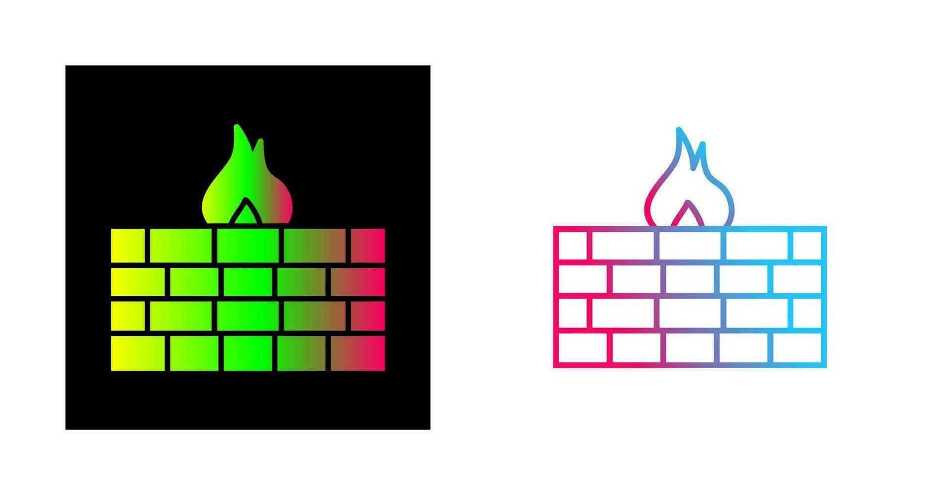 Unique Firewall Vector Icon