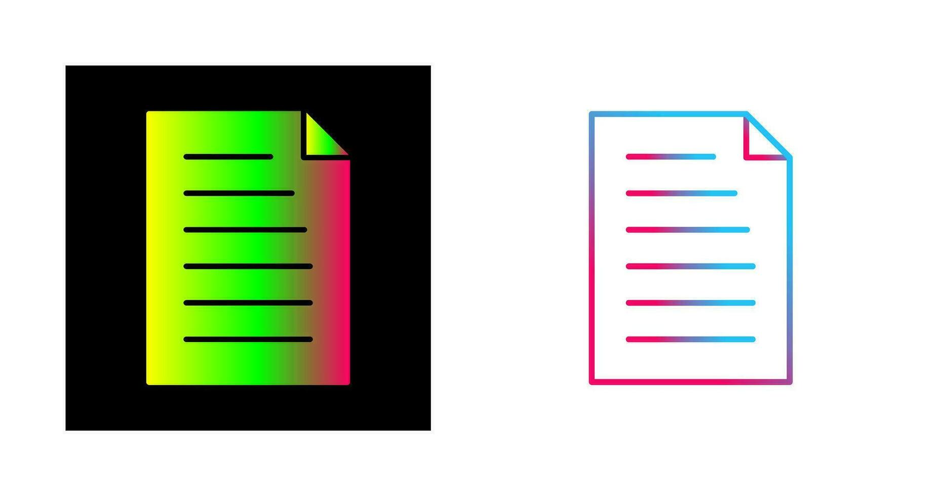 Unique Document Vector Icon