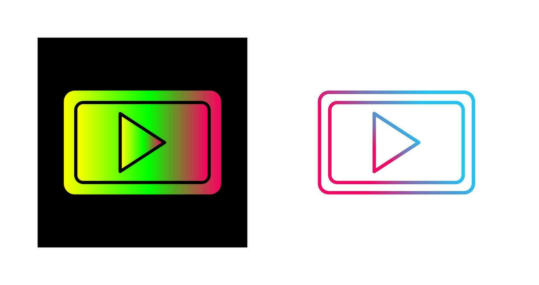 Unique Video Communication Vector Icon