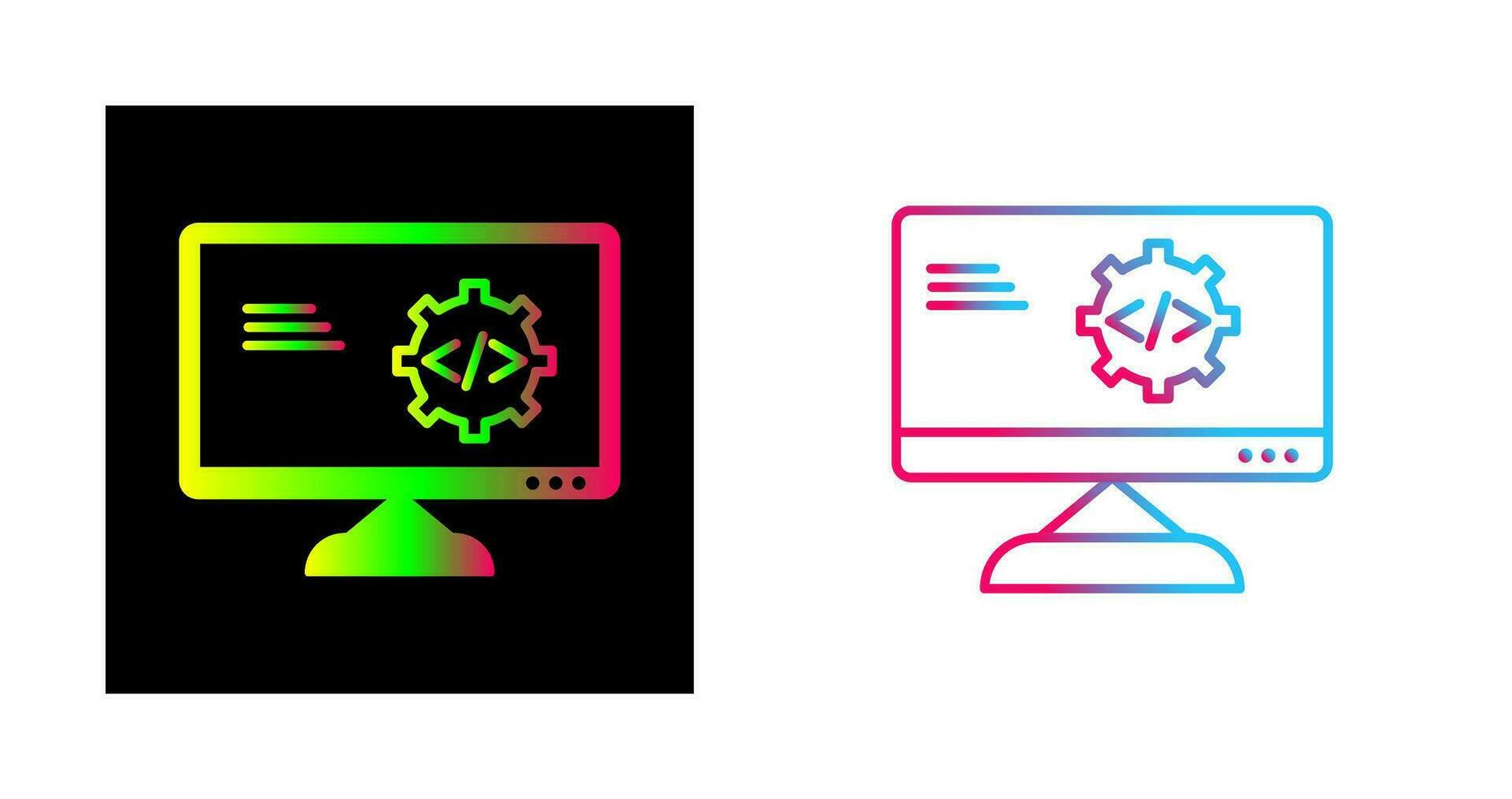 Unique Code Optimization Vector Icon