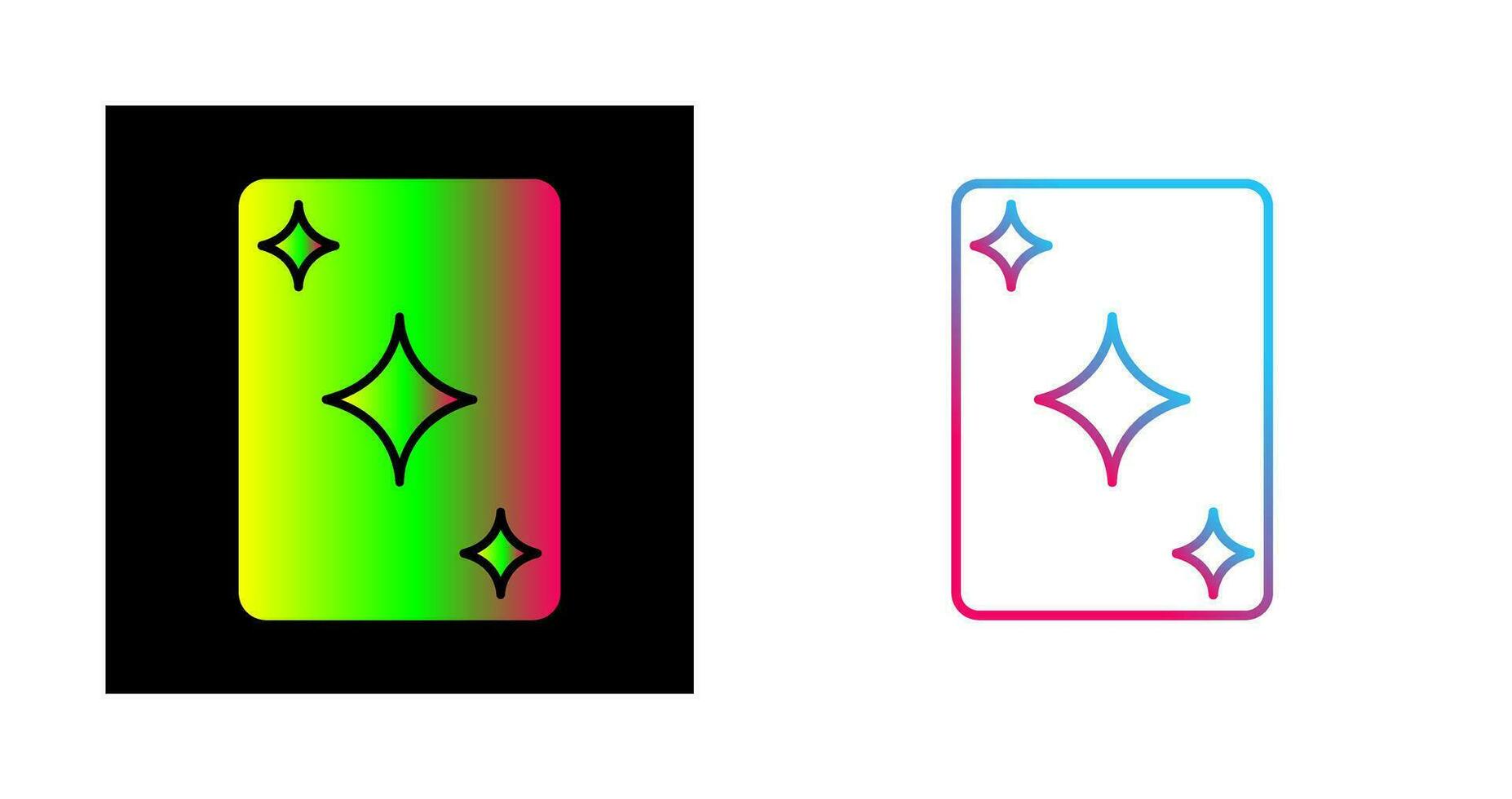 Unique Card Vector Icon