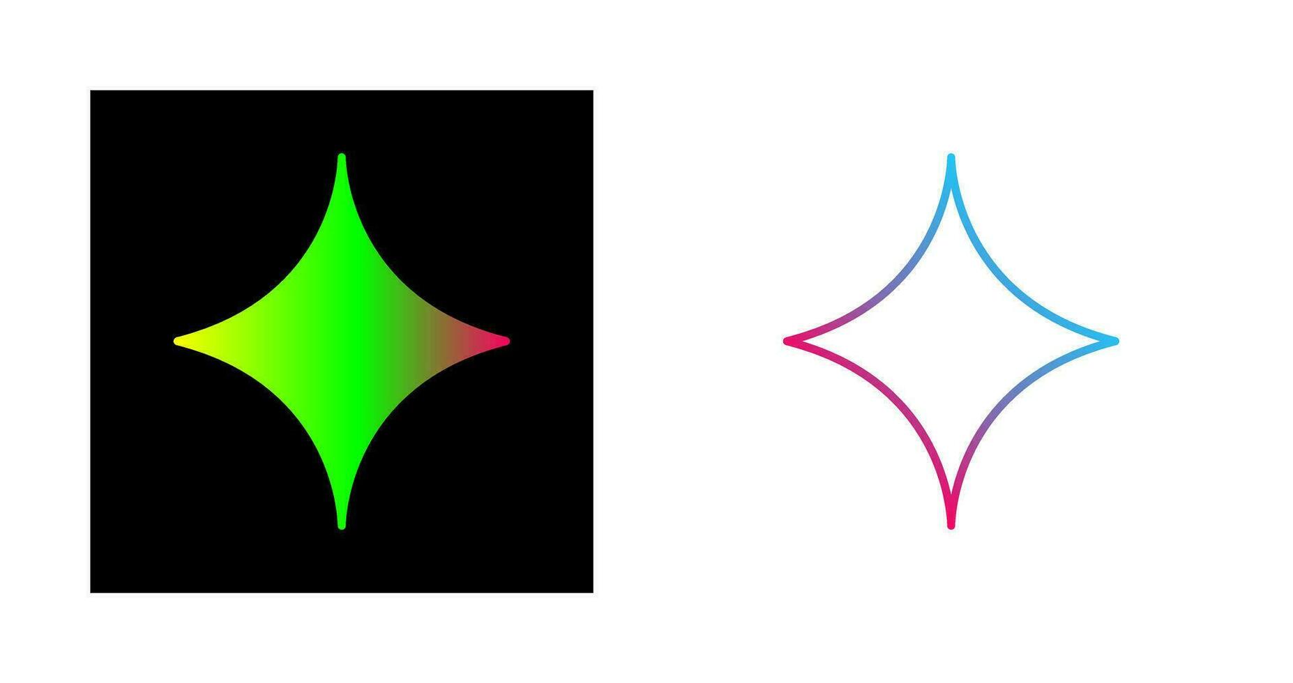 Unique Diamond Vector Icon