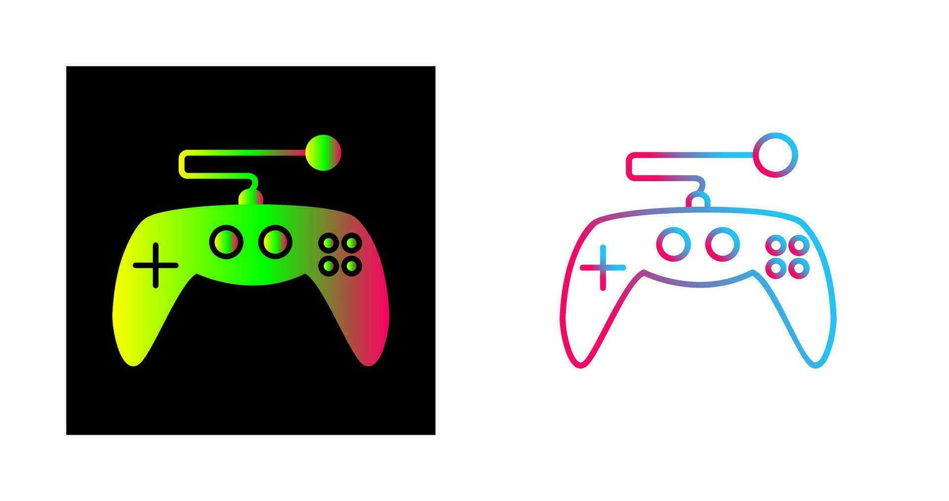 icono de vector de control de juego único