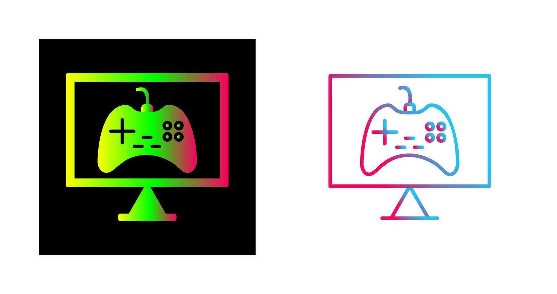 Unique Online Games Vector Icon