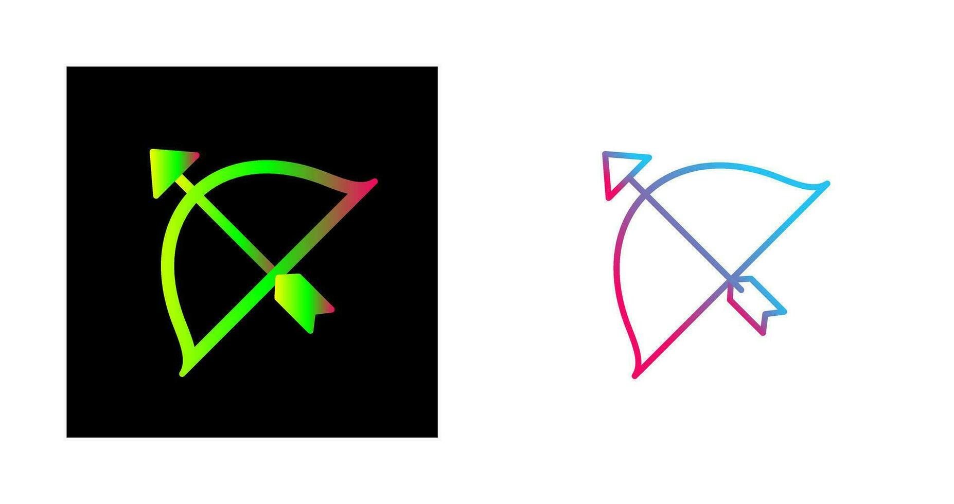 Unique Archery Vector Icon