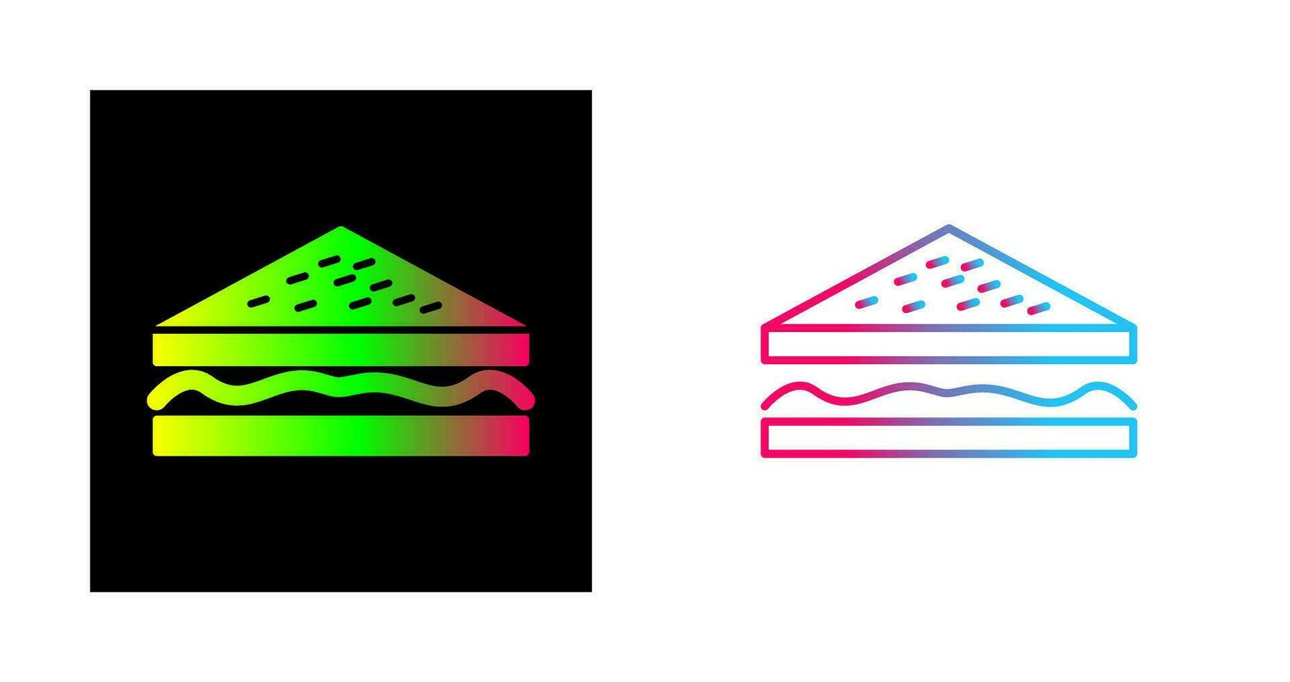 Unique Sandwich Vector Icon