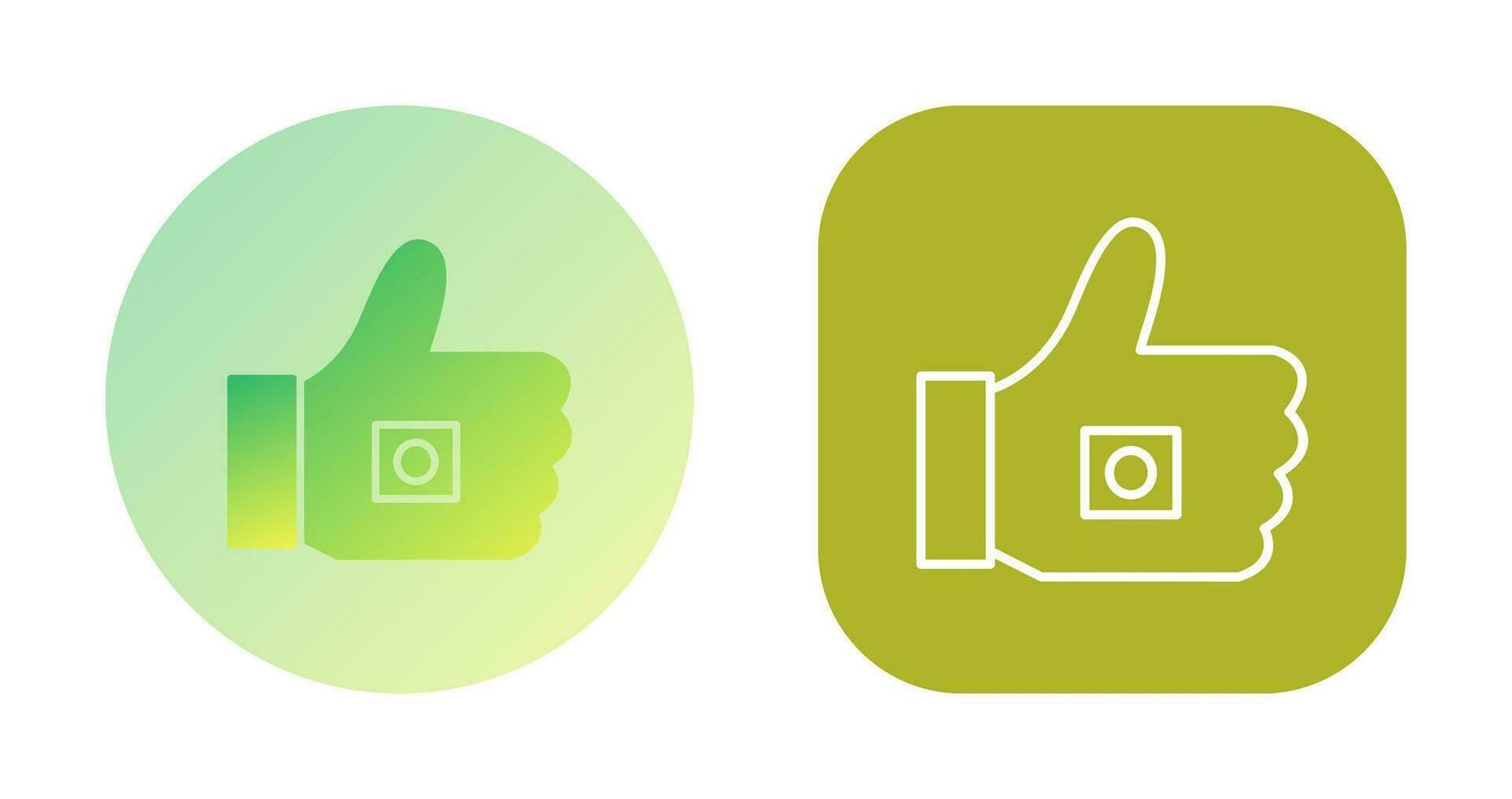 Unique Like Marketing Vector Icon