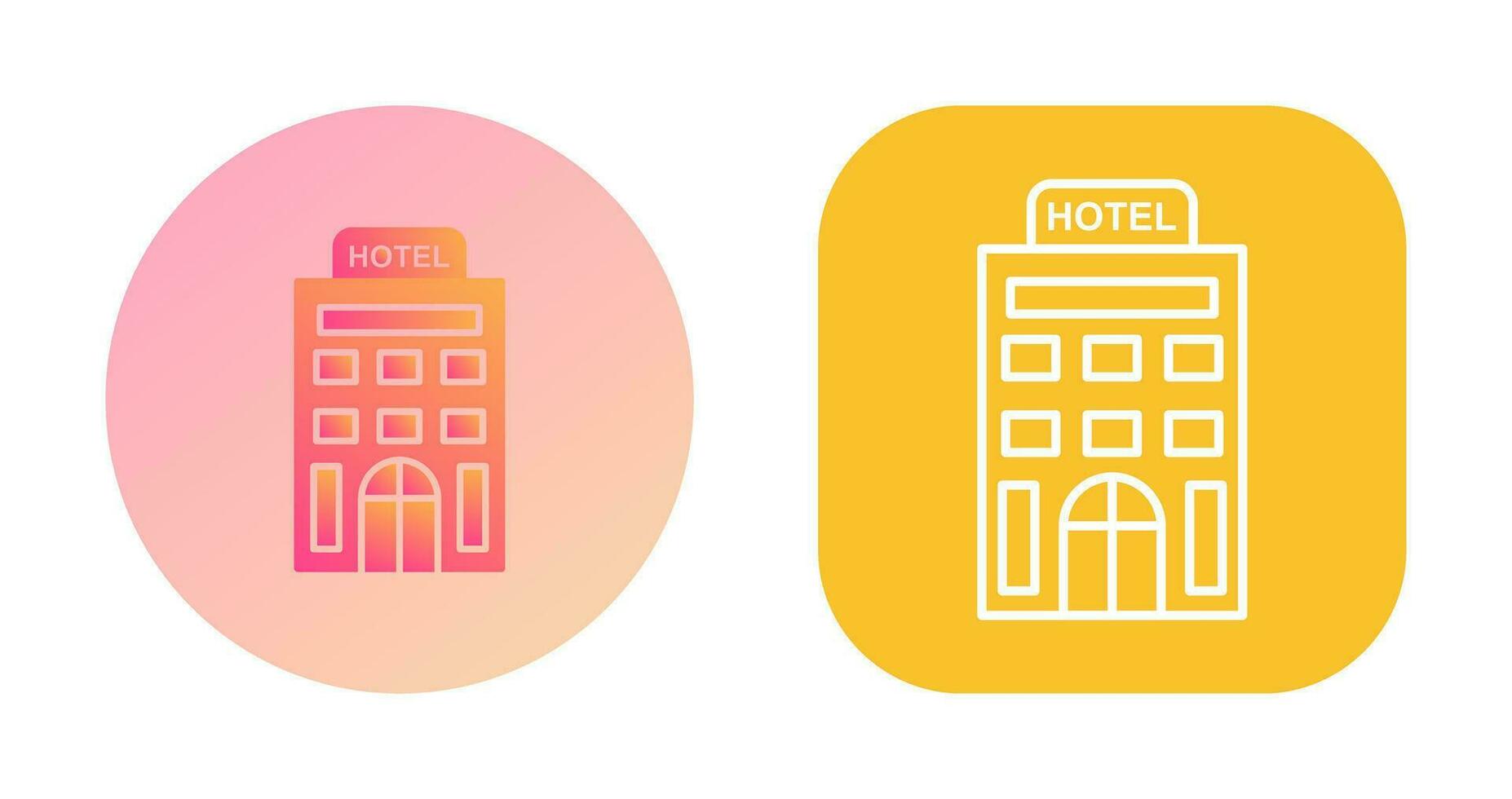 icono de vector de hotel