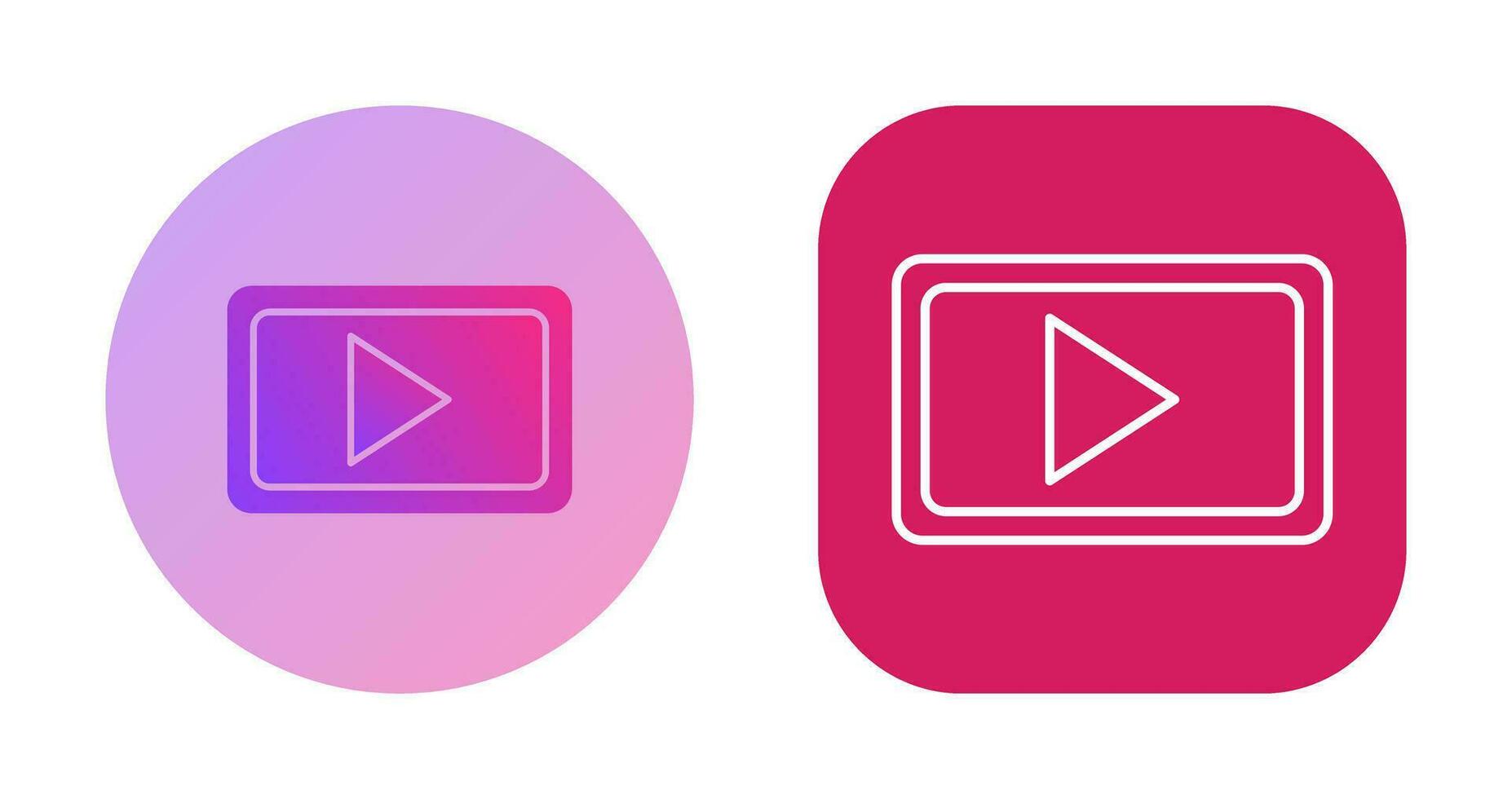 Unique Video Communication Vector Icon