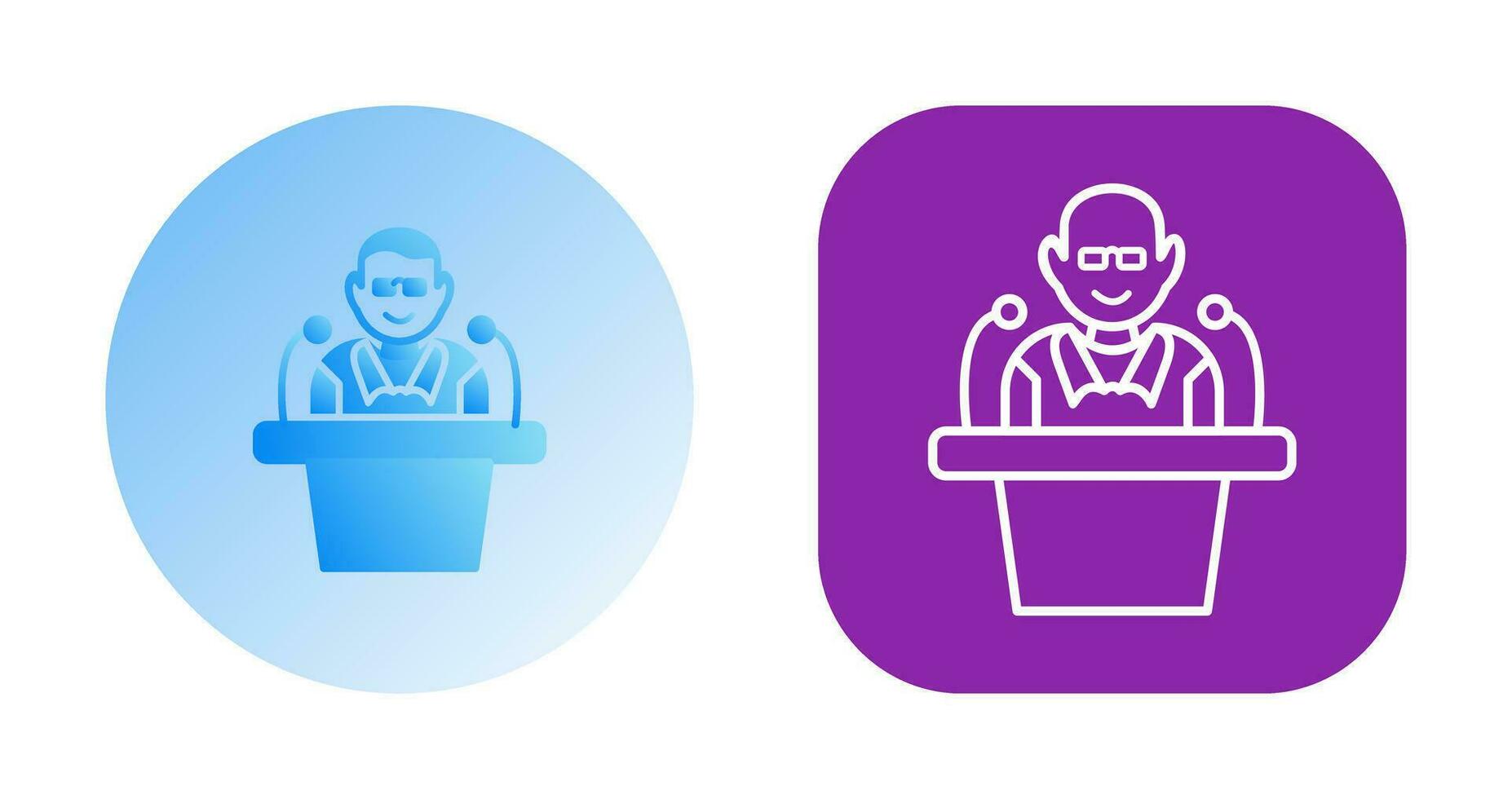 Unique Lecture Vector Icon