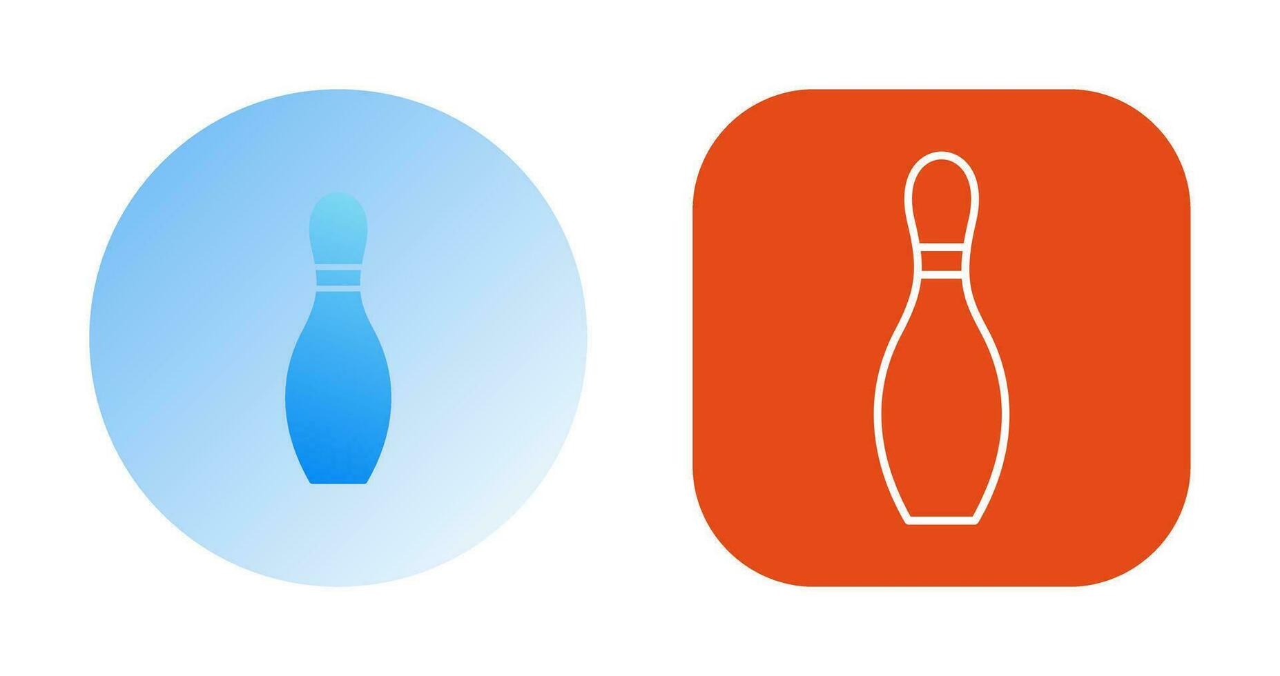 Unique Bowling Pin Vector Icon