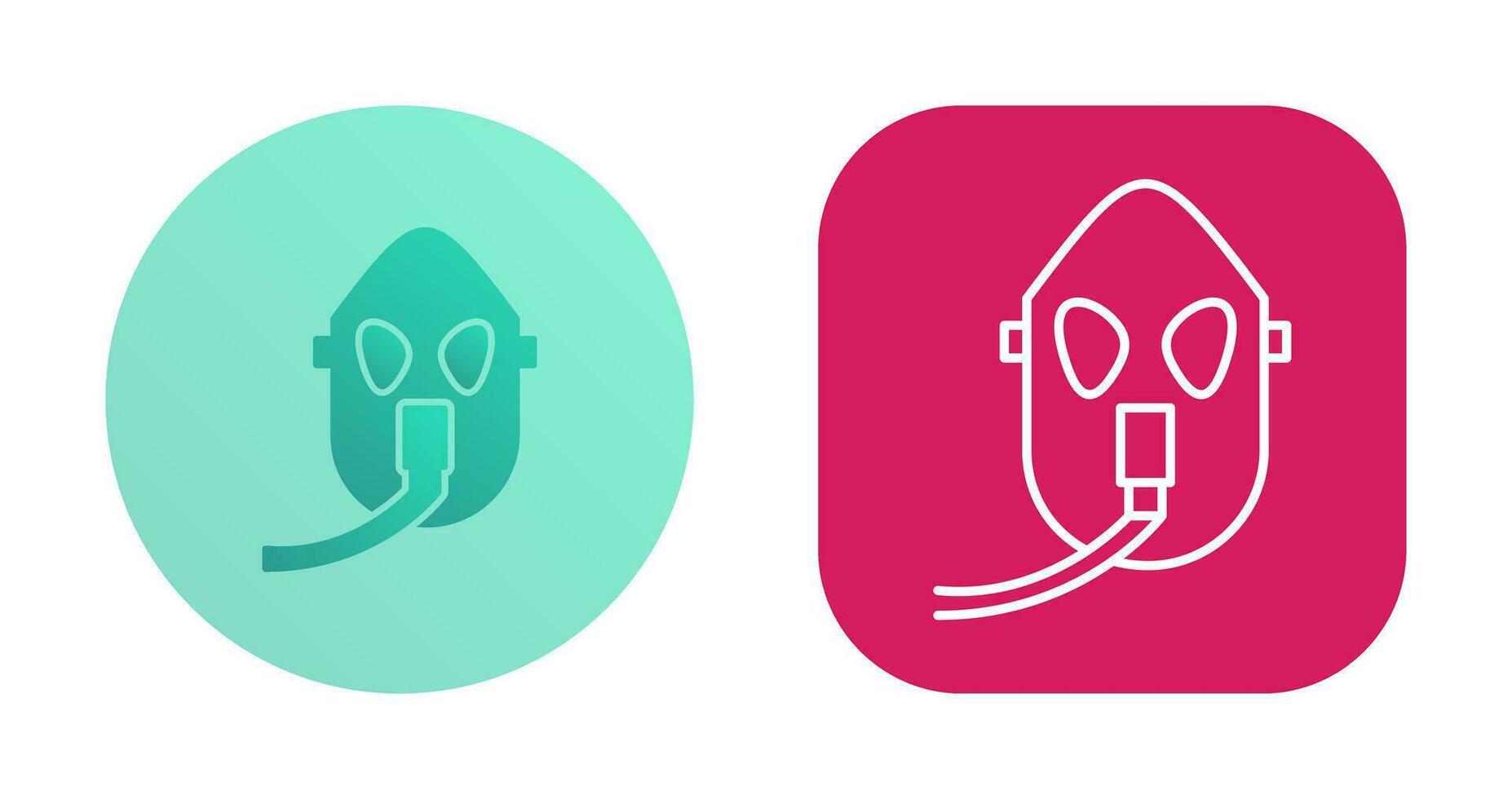 Unique Oxygen Mask Vector Icon