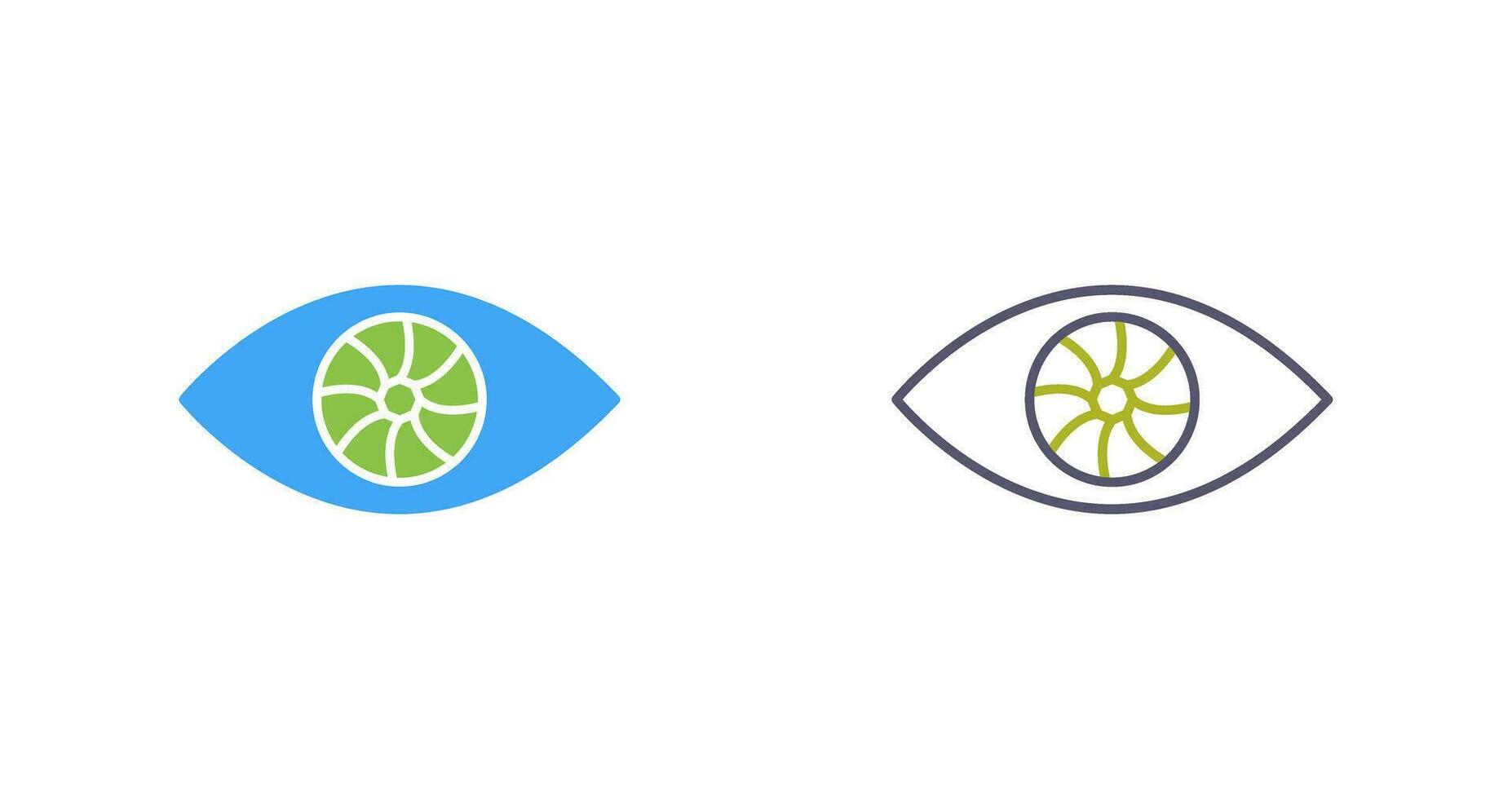 icono de vector de ojo único