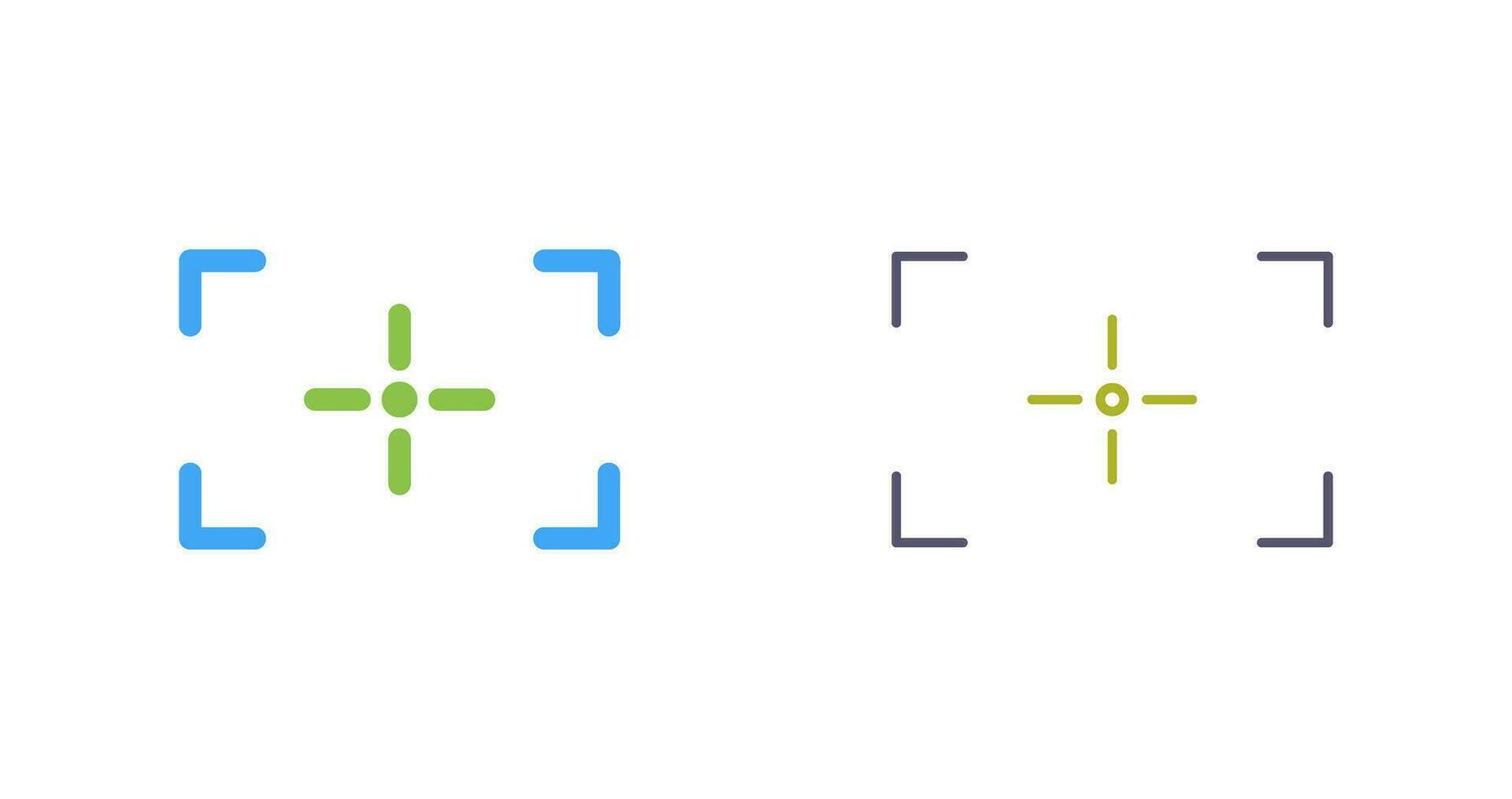 Unique Focus Vector Icon