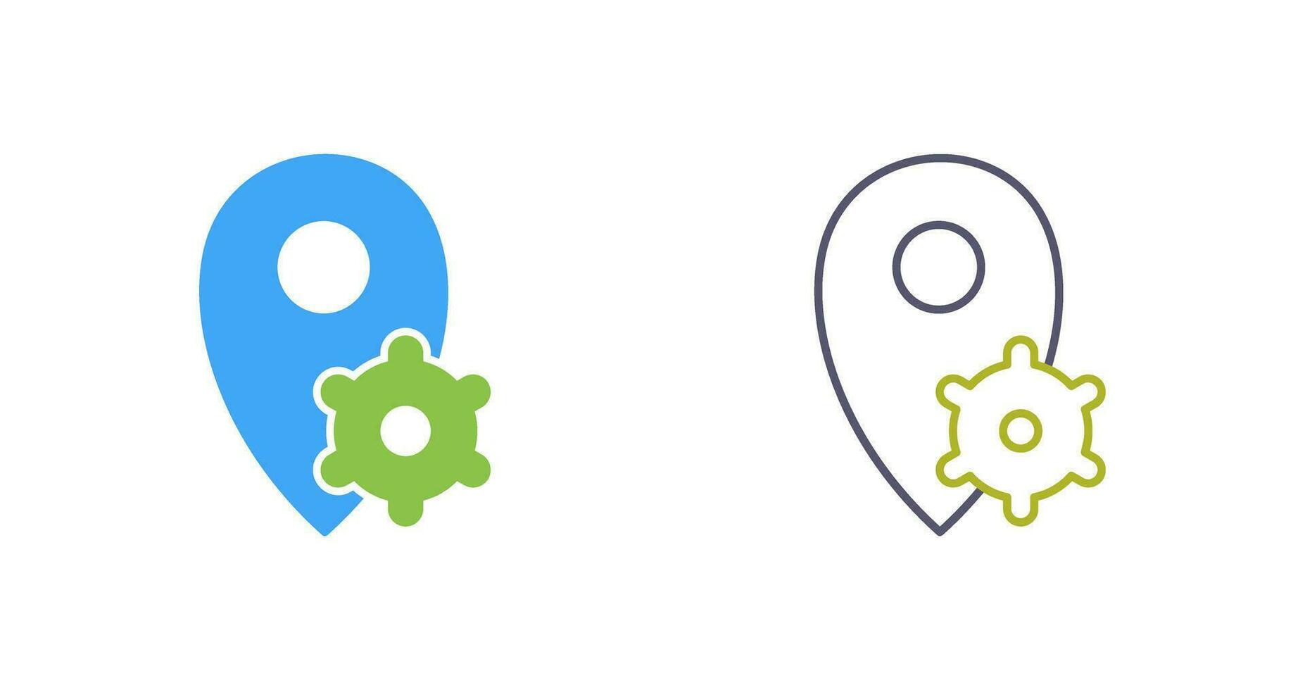 Location Settings Vector Icon