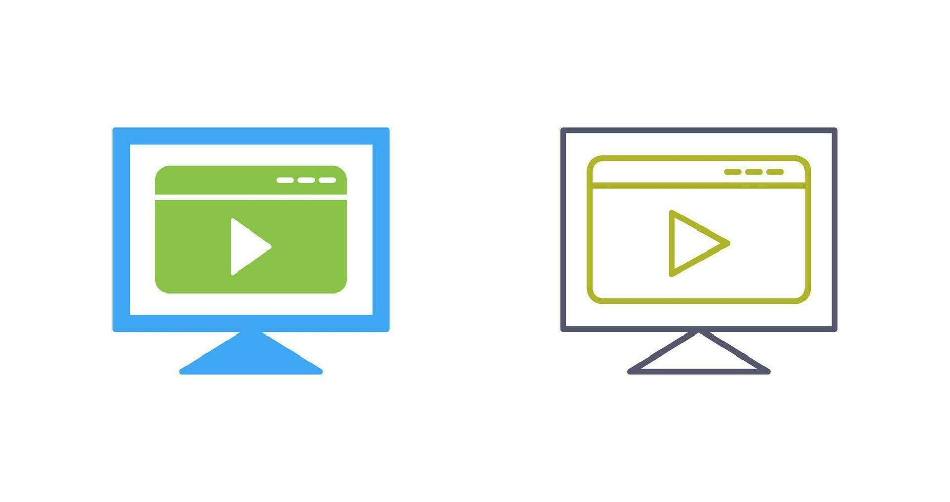 Video Streaming Vector Icon