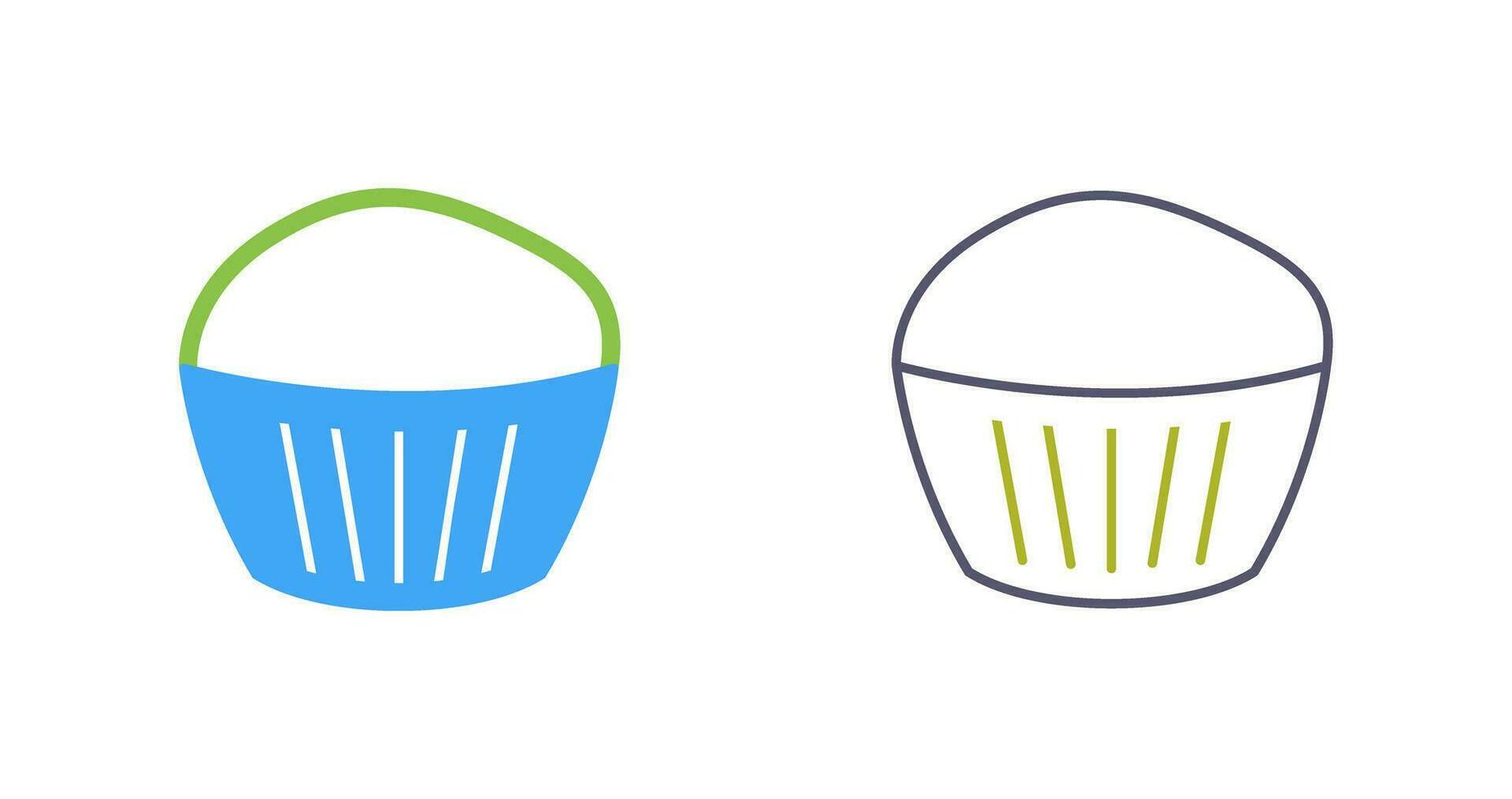 icono de vector de muffin de chocolate