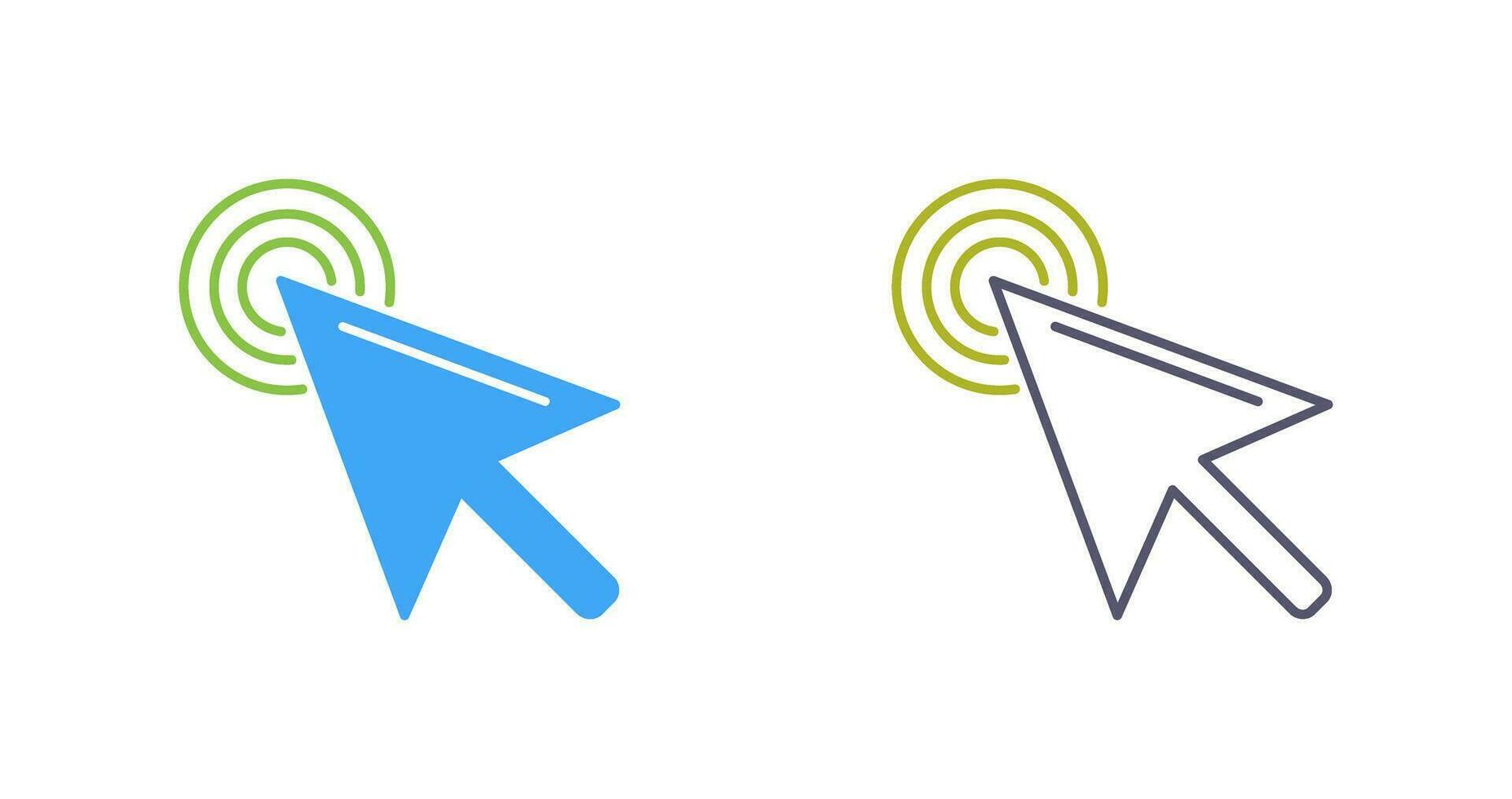 Unique Click Vector Icon