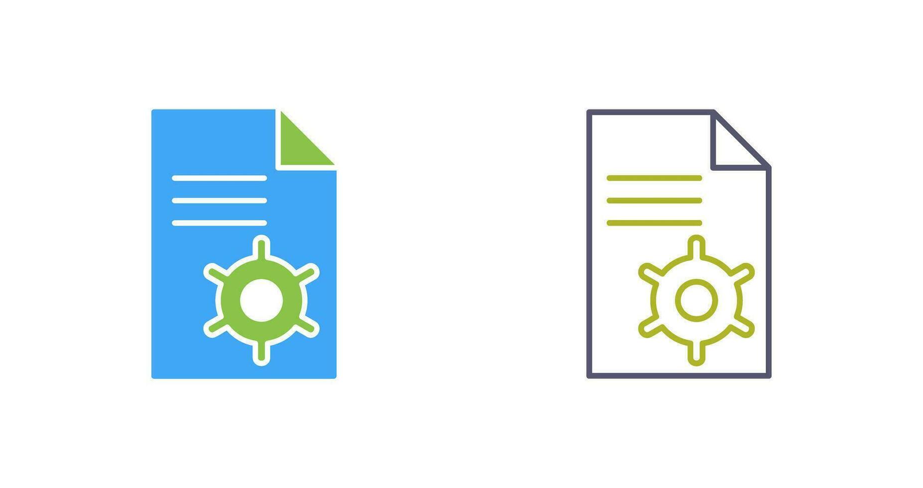Unique Content Management Vector Icon