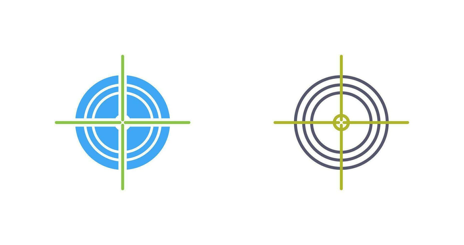 Unique Target Vector Icon