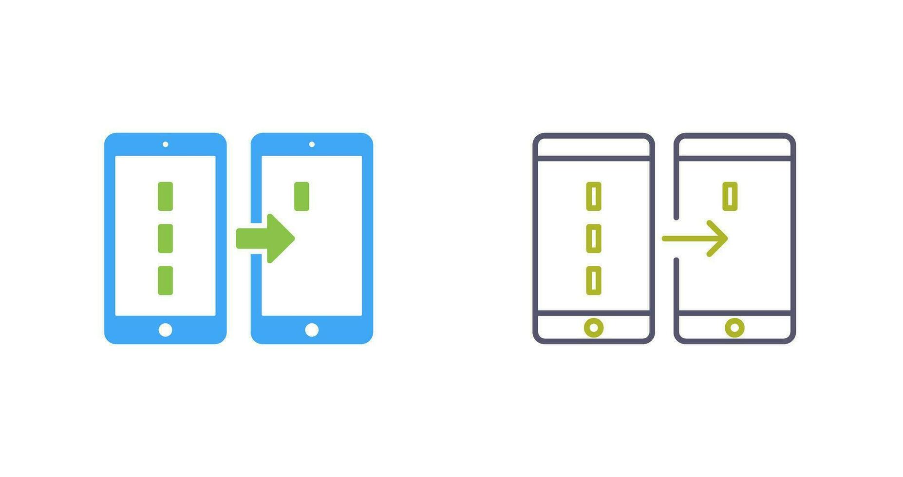 Unique Data Transfer Vector Icon