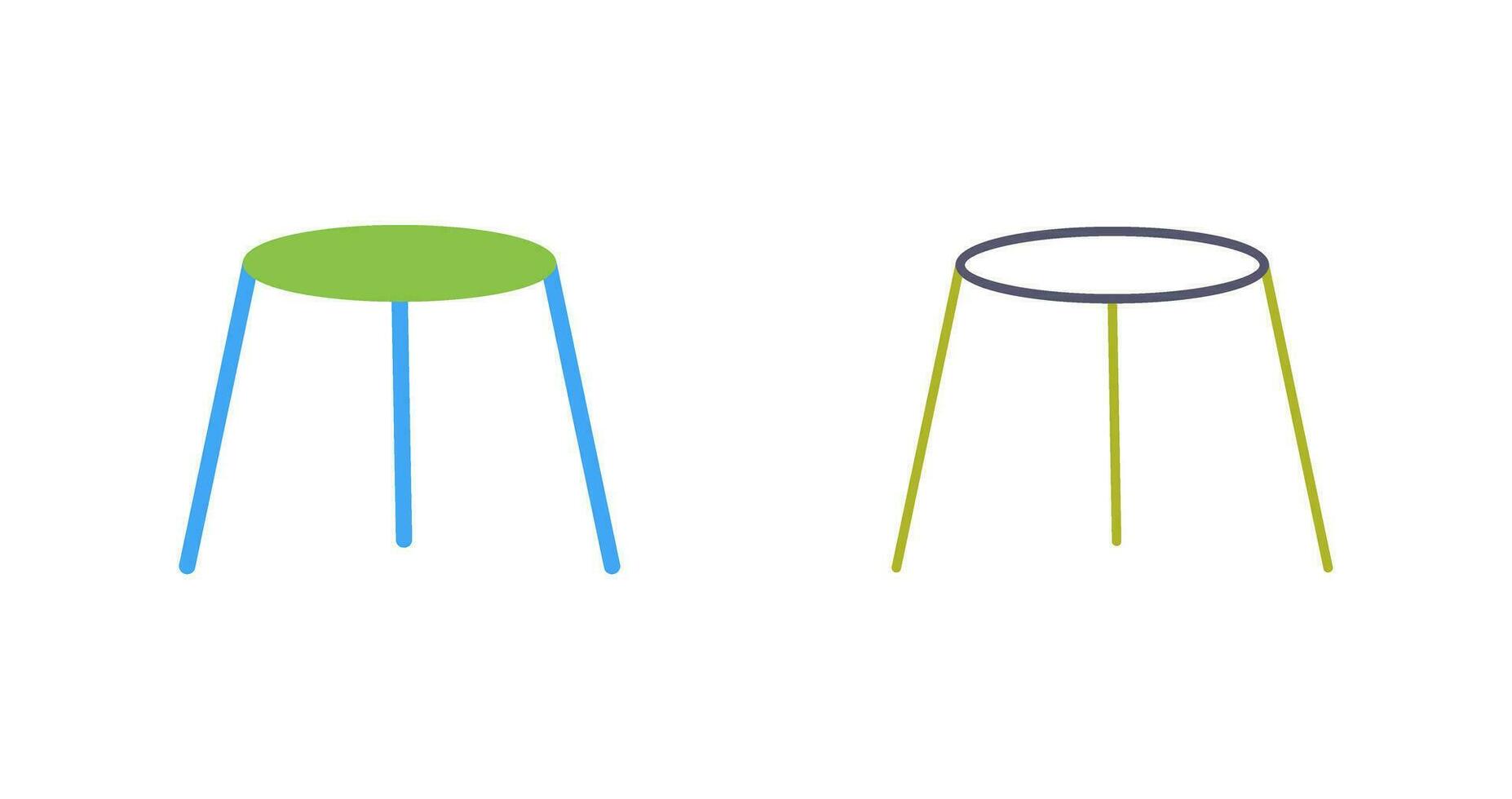 Unique Stool Vector Icon