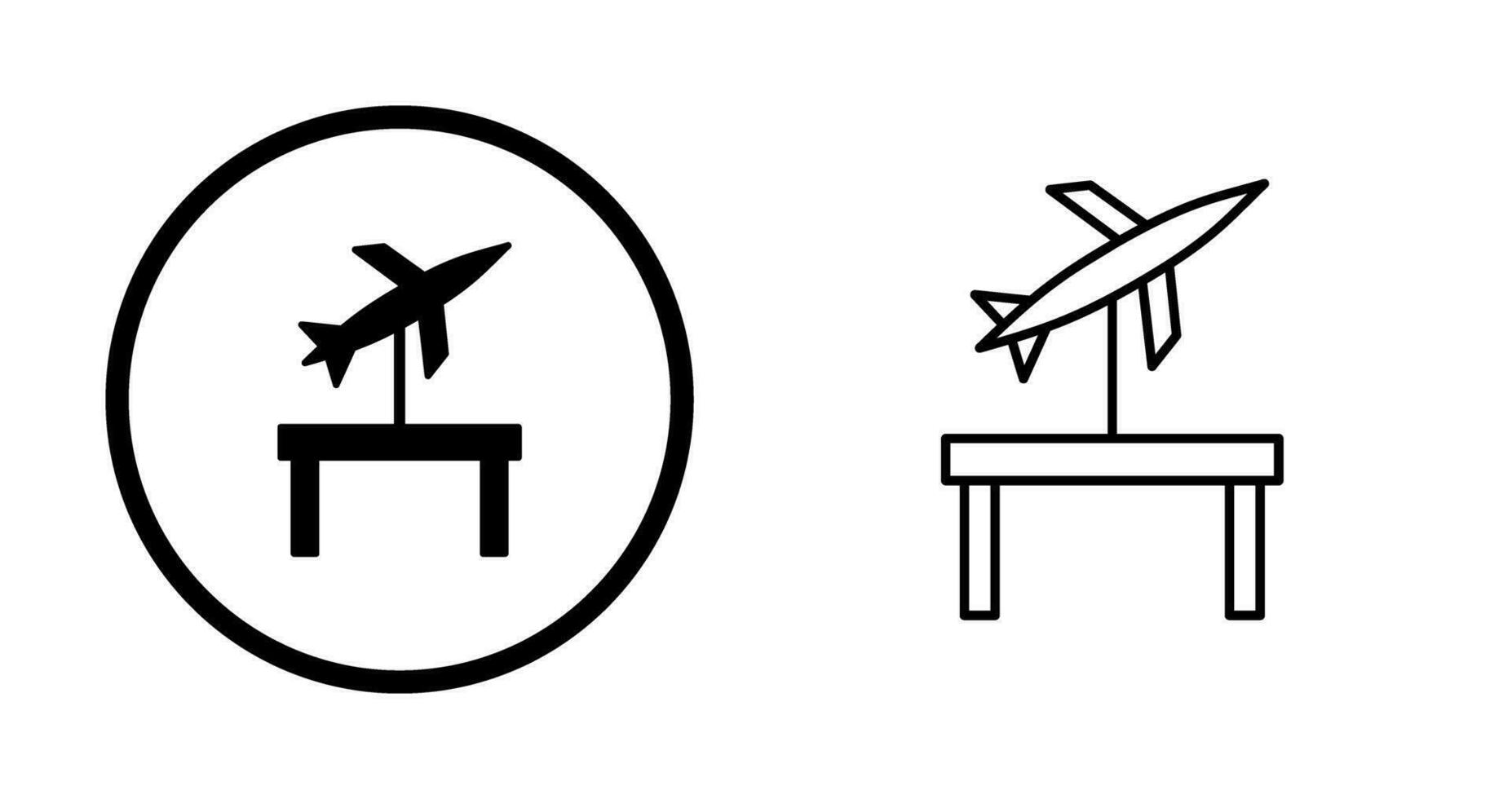 Jet Exhibit Vector Icon