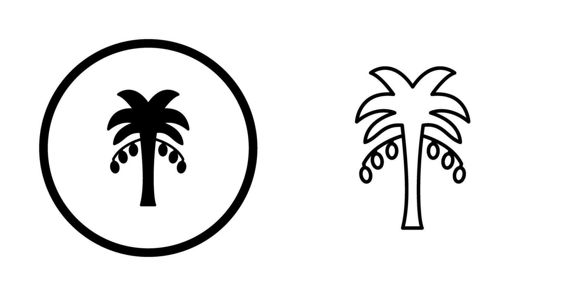 Coconut trees Vector Icon