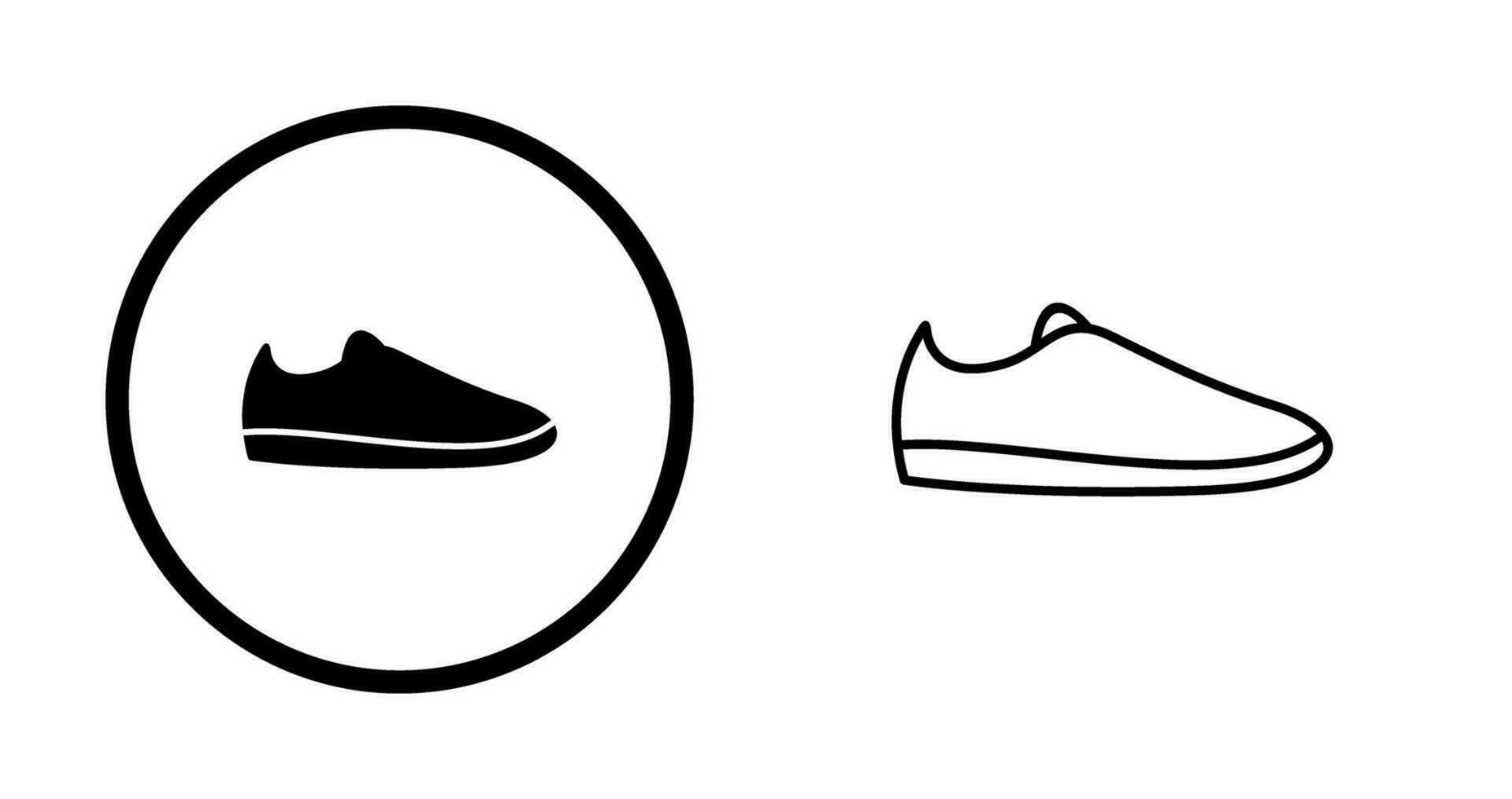 icono de vector de zapatos casuales