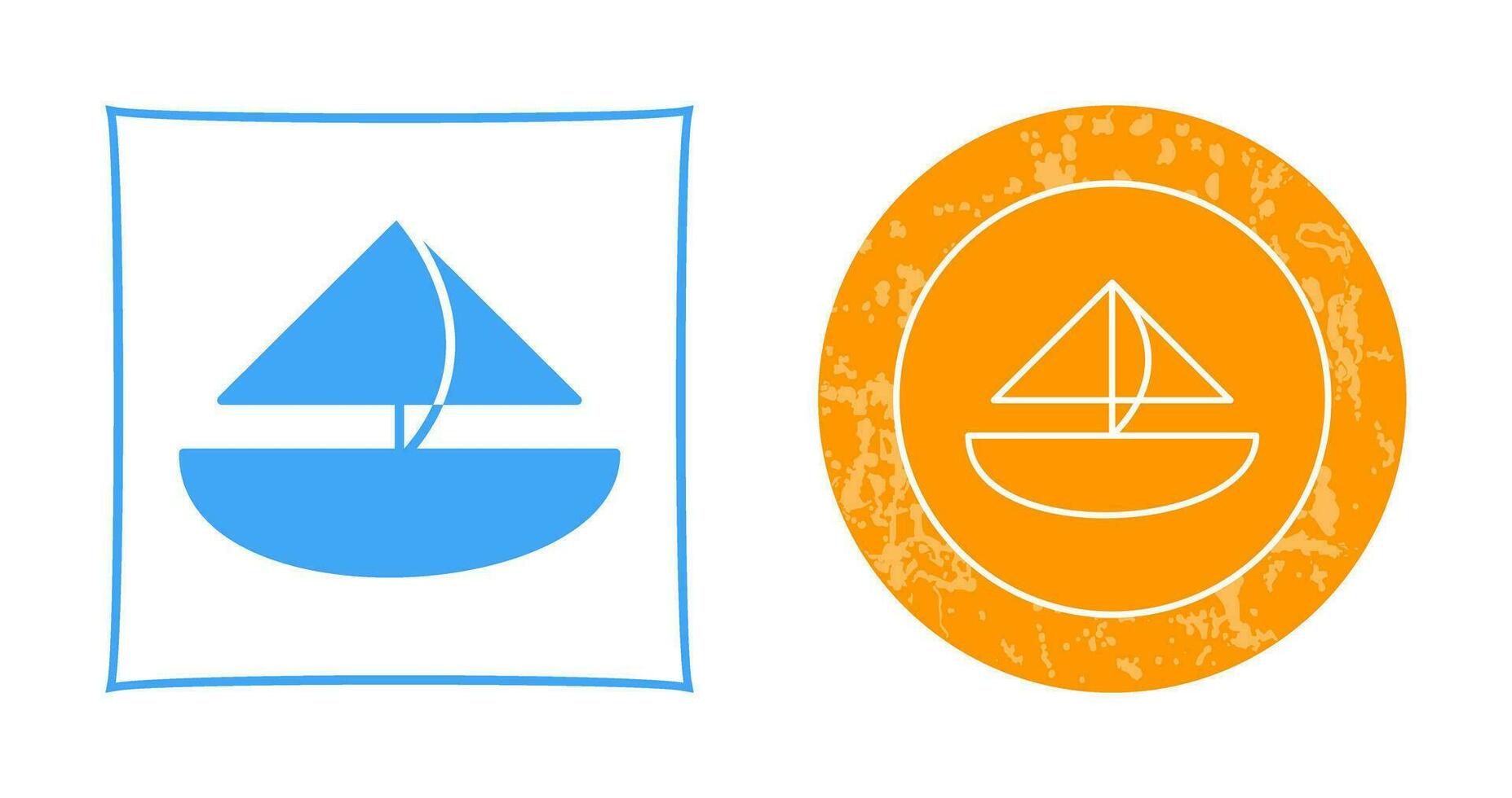 Small Yacht Vector Icon
