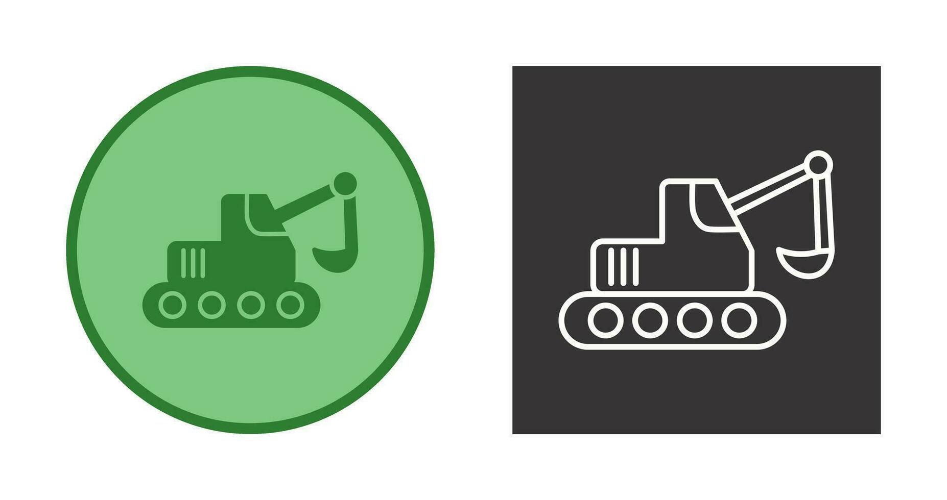 Escavator Vector Icon