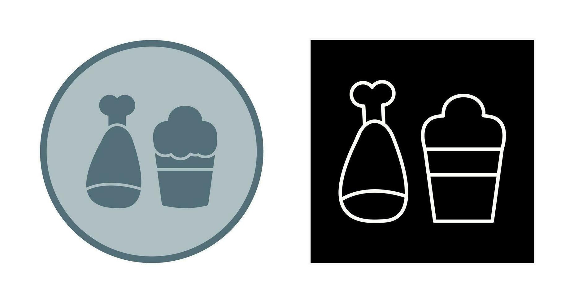 Food and Beer Vector Icon