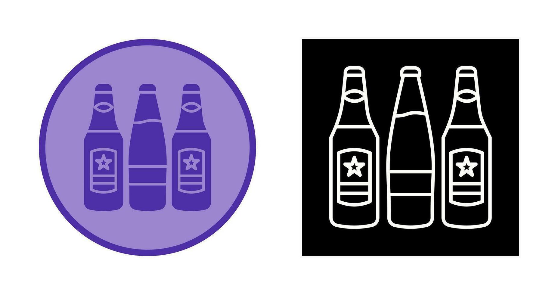 Beer Bottles Vector Icon